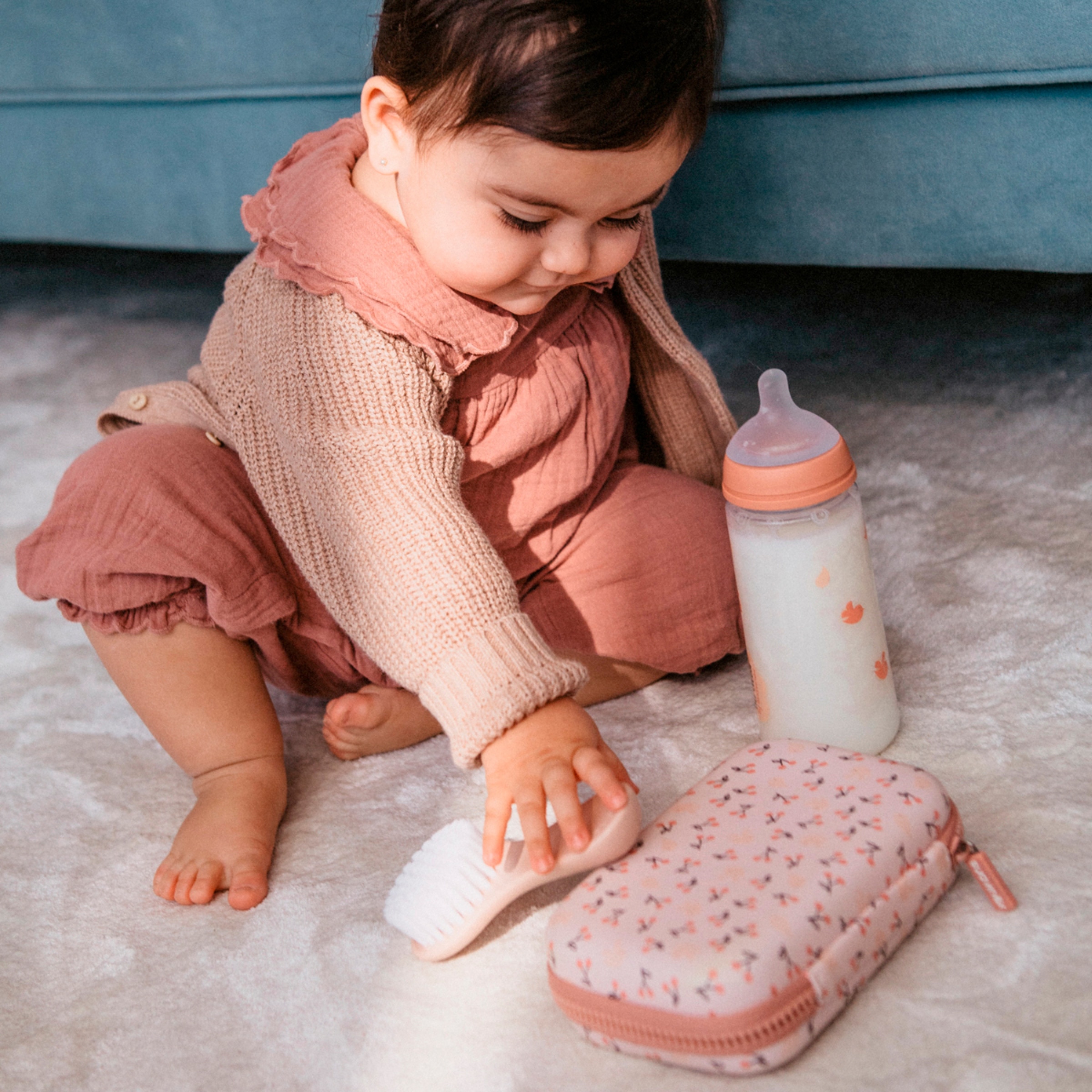 Conjunto de Higiene e Manicure 6 Peças para Bebés Rosa-claro-8