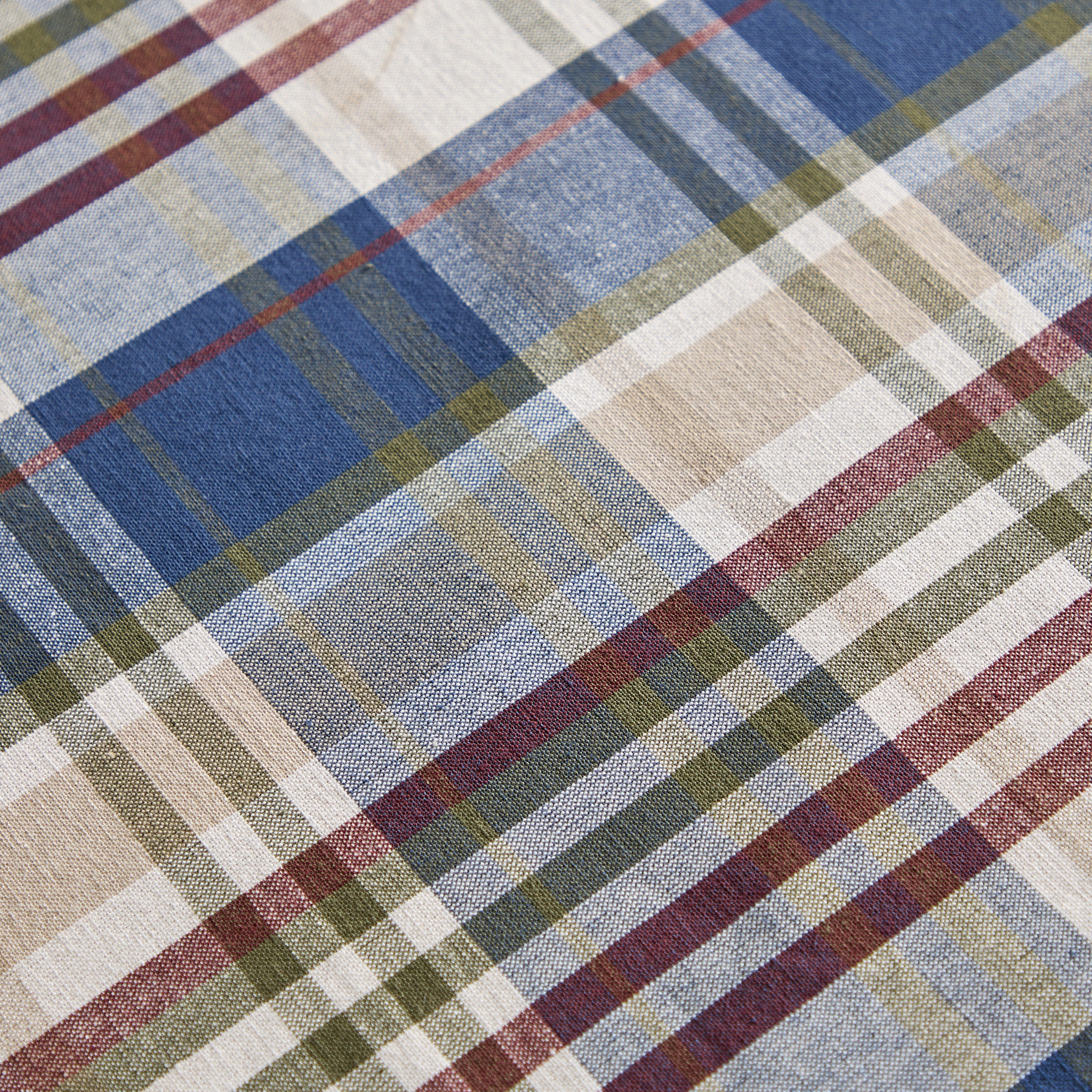 Toalha de Mesa de Algodão Forest Azul-3