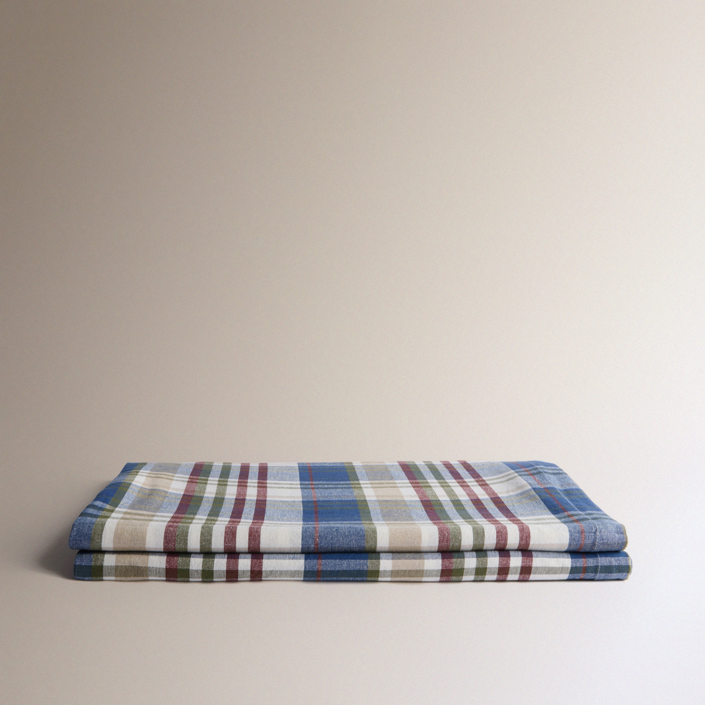 Toalha de Mesa de Algodão Forest Azul-2