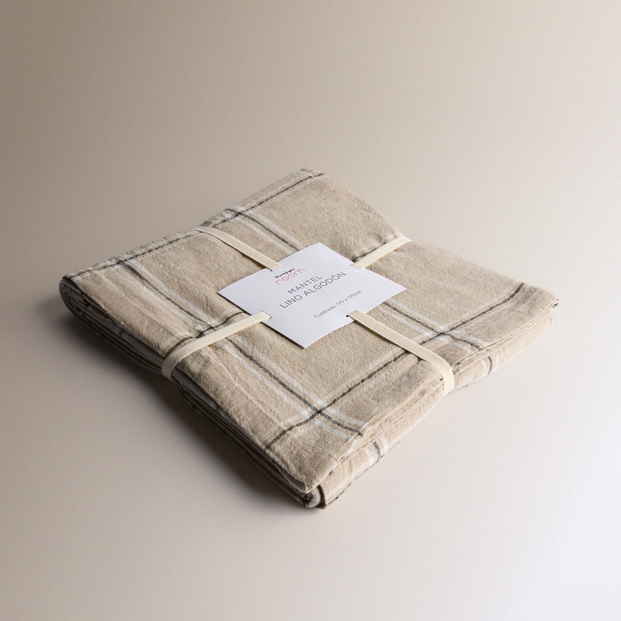 Toalha de Mesa de Algodão e Linho Hamar Torrado-5