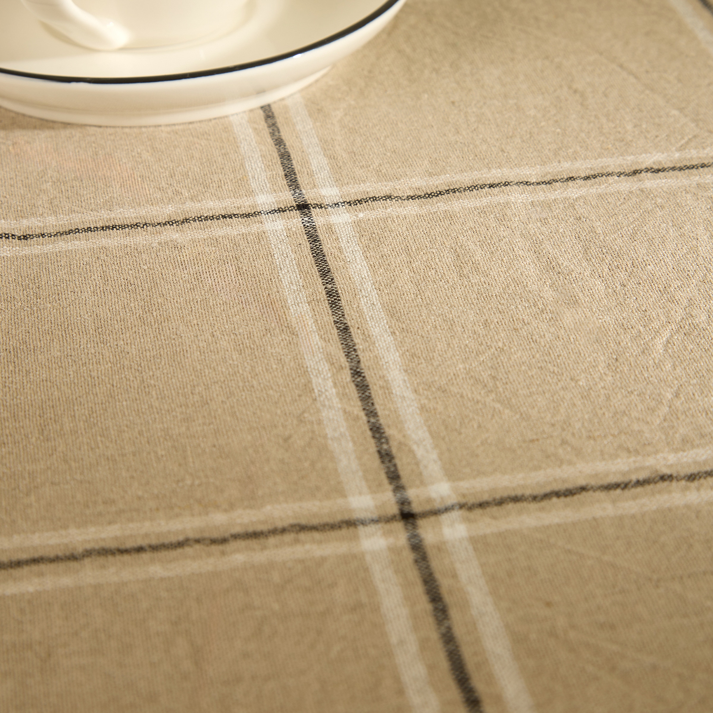 Toalha de Mesa de Algodão e Linho Hamar Torrado-3