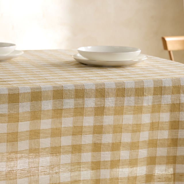 Imagem 0 de Toalha de Mesa de Linho Vichy