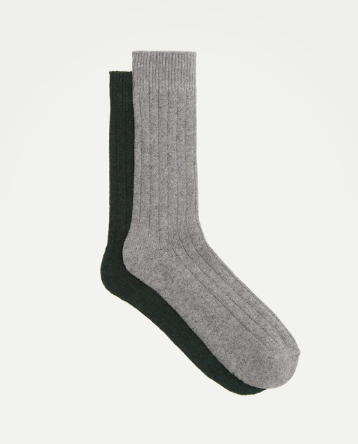 Imagen 0 de Pack dos calcetines hombre con lana