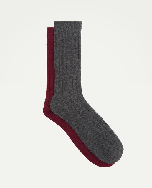 Imagen 0 de Pack dos calcetines hombre con lana