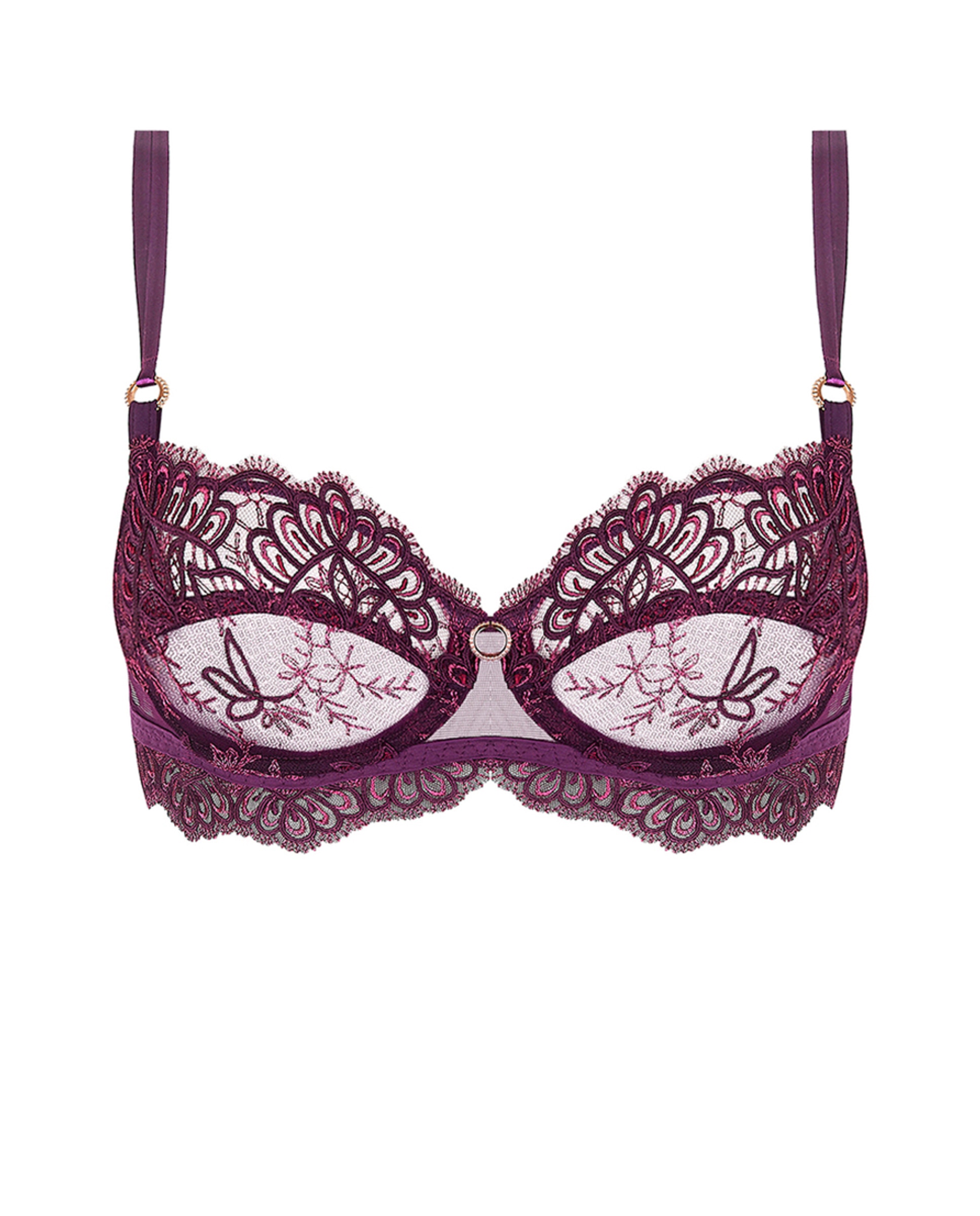 Soutien com Aros e sem Enchimento Beringela-5