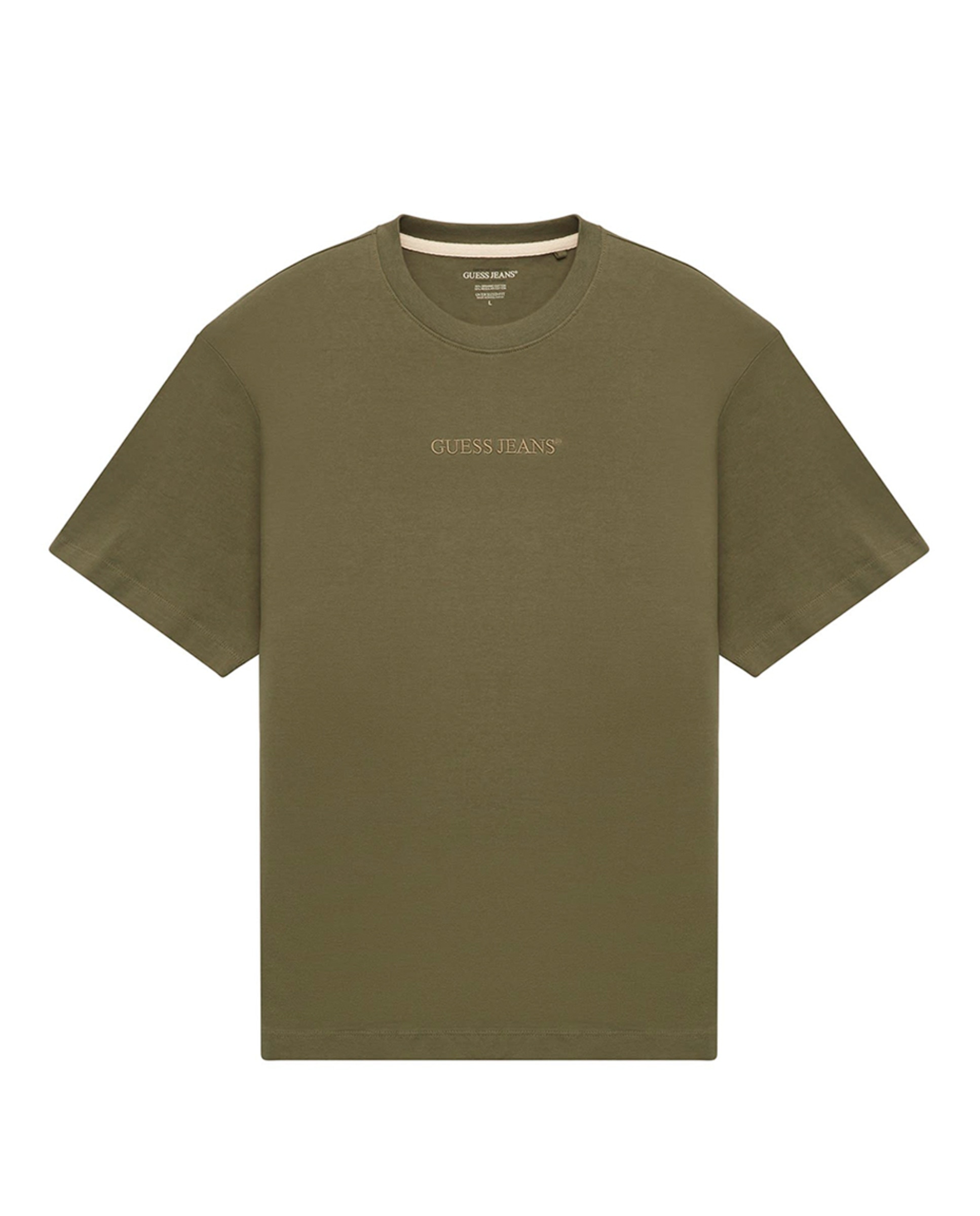 T-shirt com Manga Curta Verde-militar-3