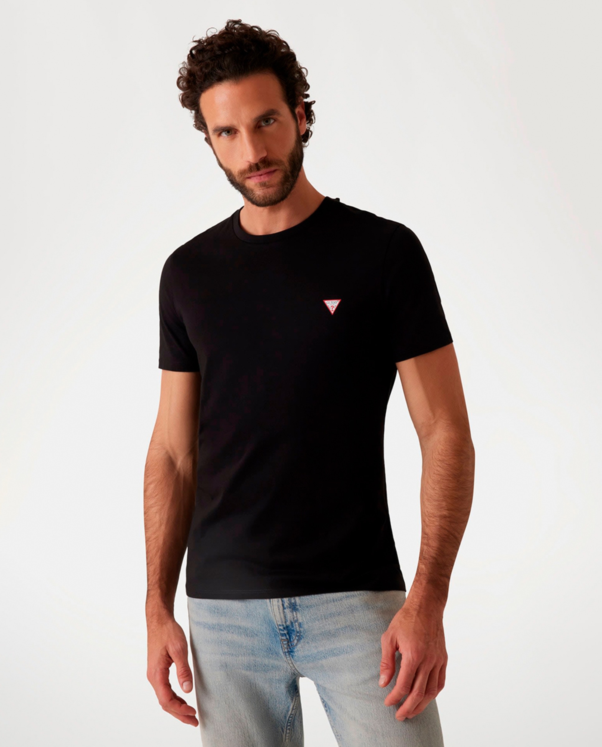 Camiseta de manga corta de hombre - Guess - Negro Negro-1
