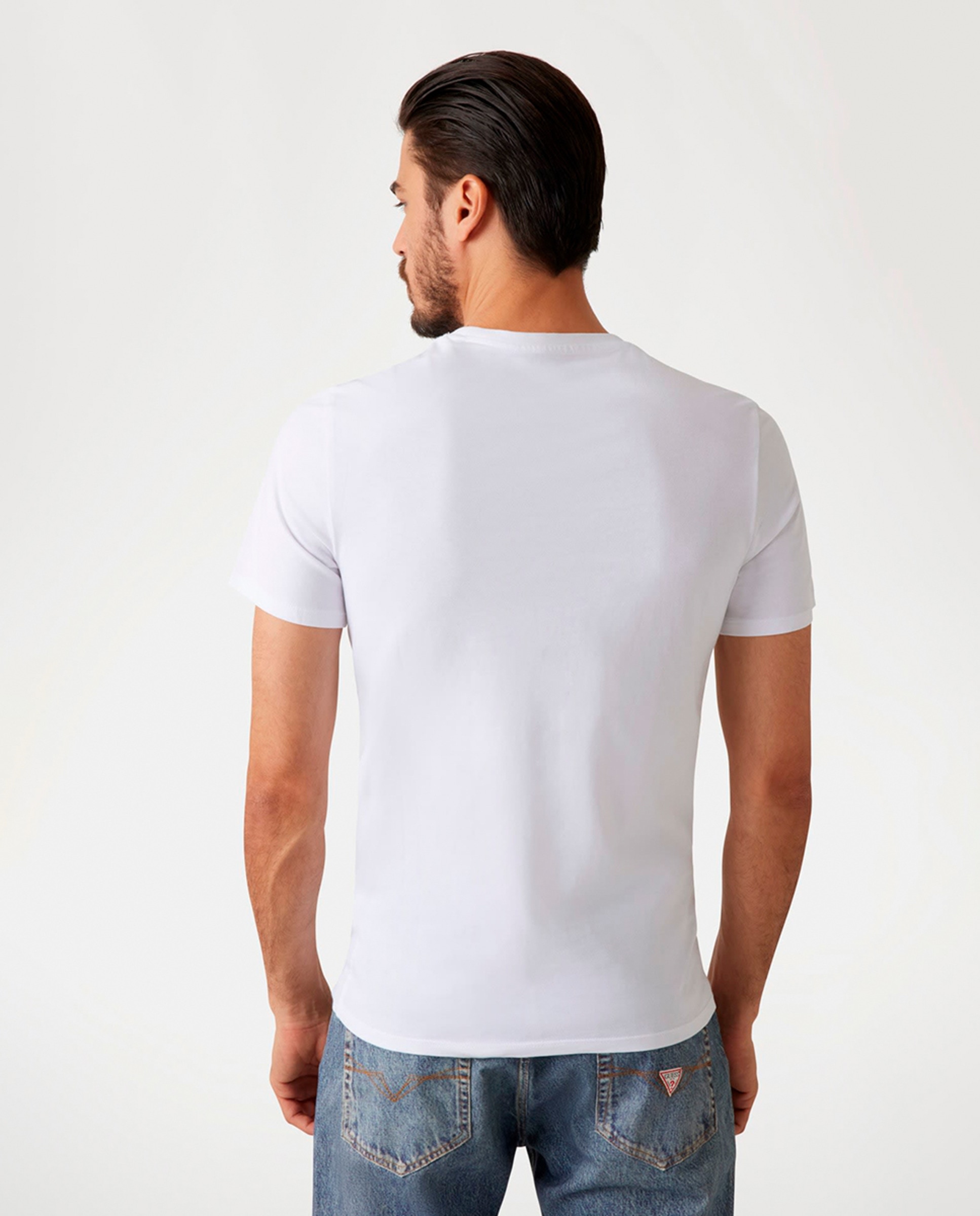 Camiseta de manga corta de hombre - Guess - Blanco Blanco-2