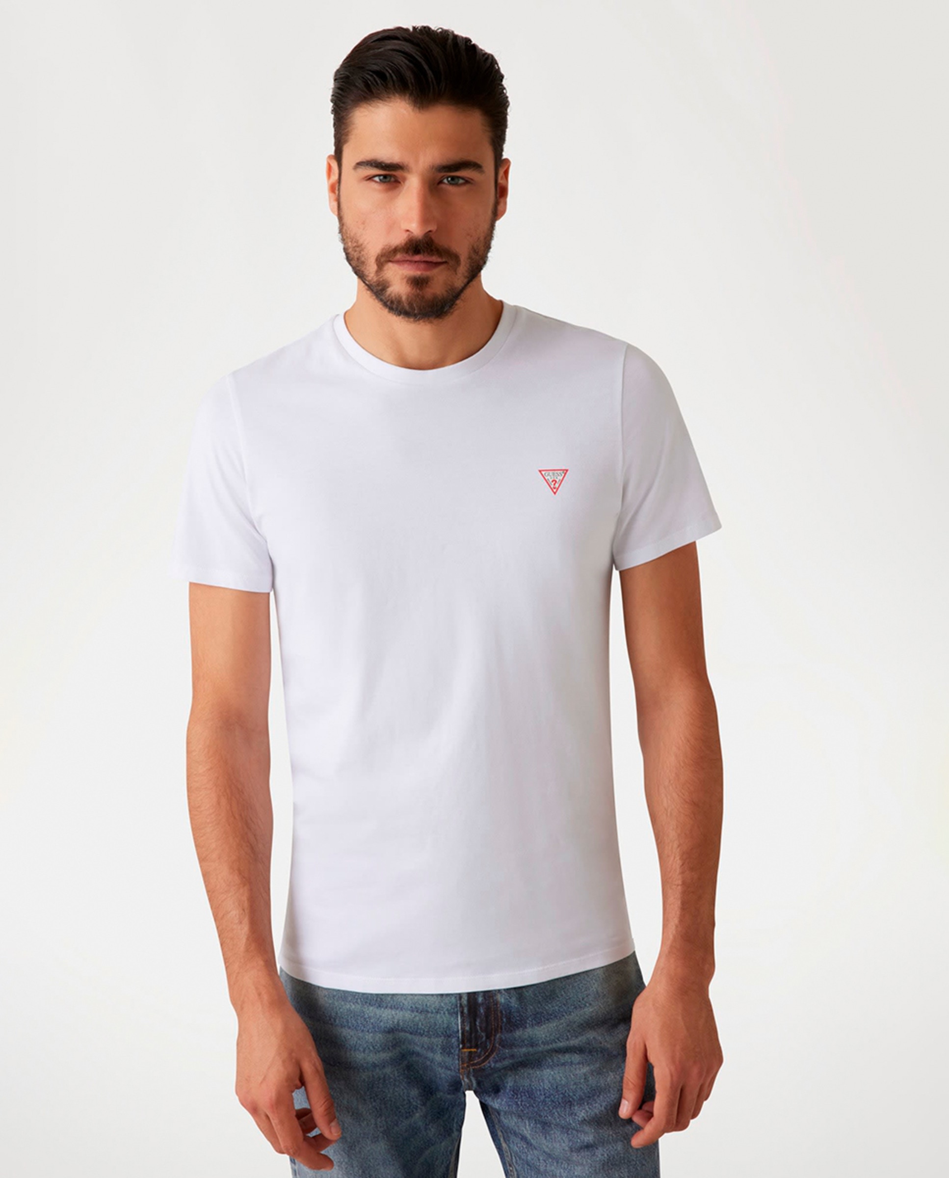 Camiseta de manga corta de hombre - Guess - Blanco Blanco-1