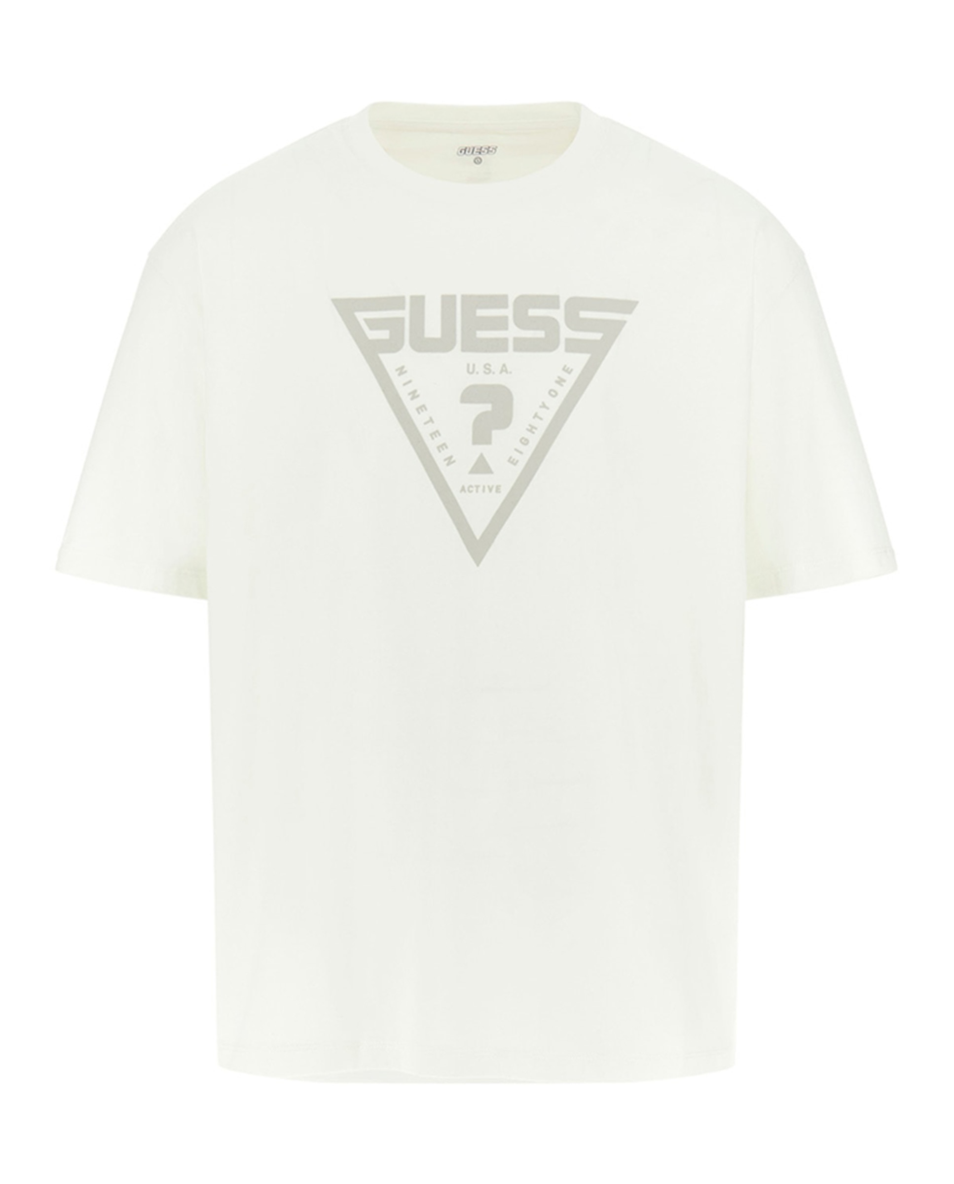 T-shirt com Manga Curta Bege-4