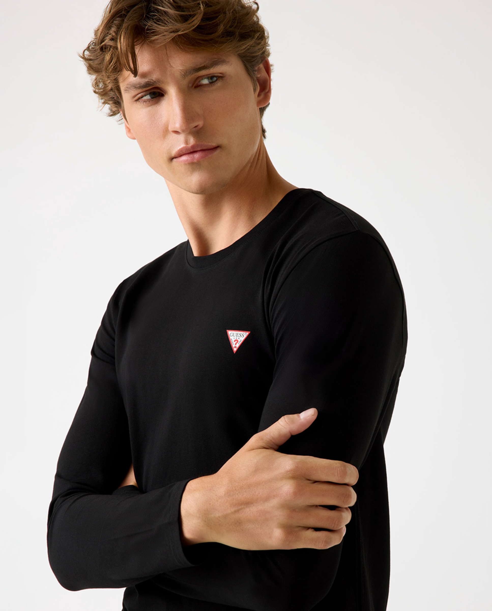 Imagen 3 de Camiseta de manga larga de hombre - Guess - Negro Negro