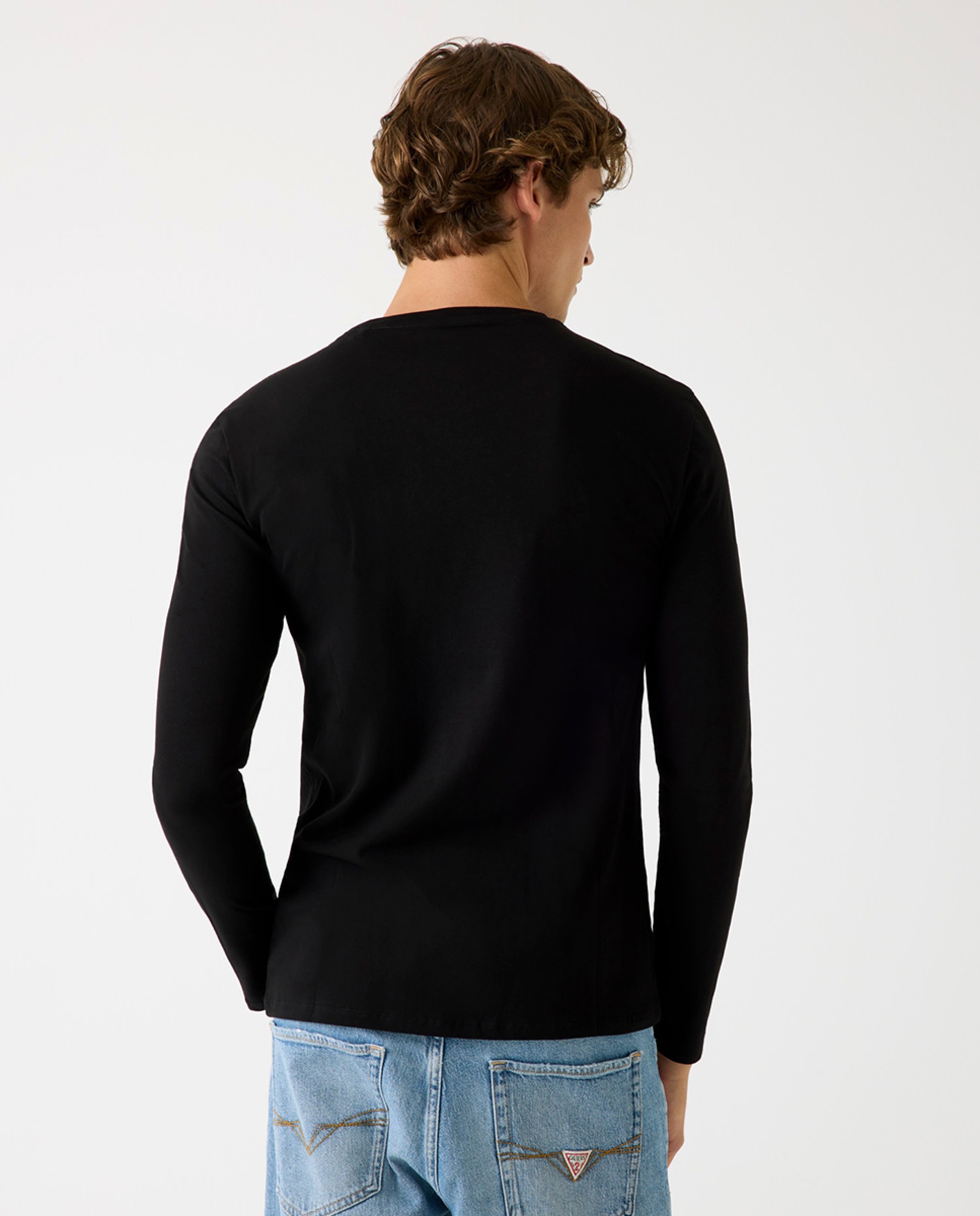 Imagen 2 de Camiseta de manga larga de hombre - Guess - Negro Negro