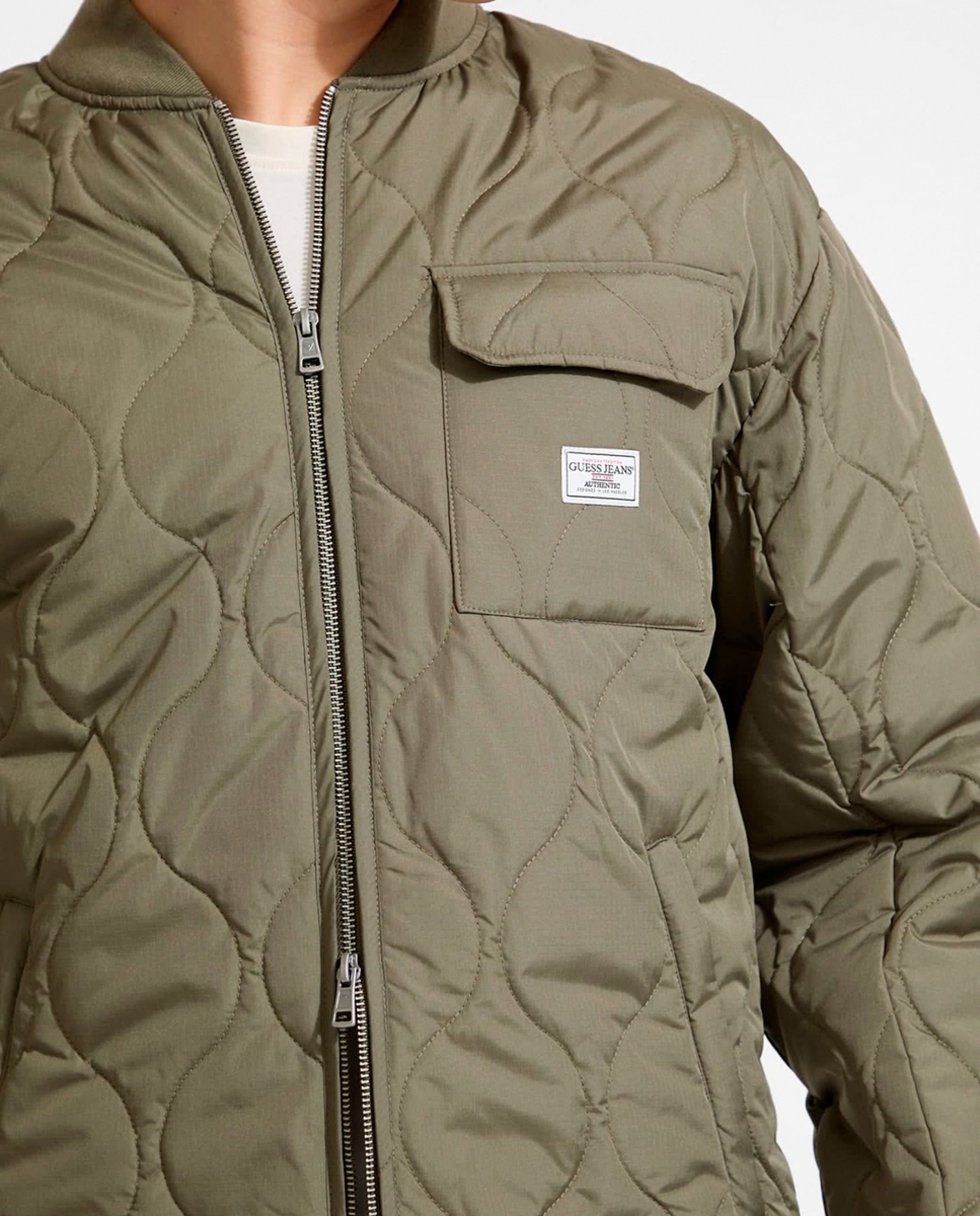 Casaco acolchoado Verde-militar-4