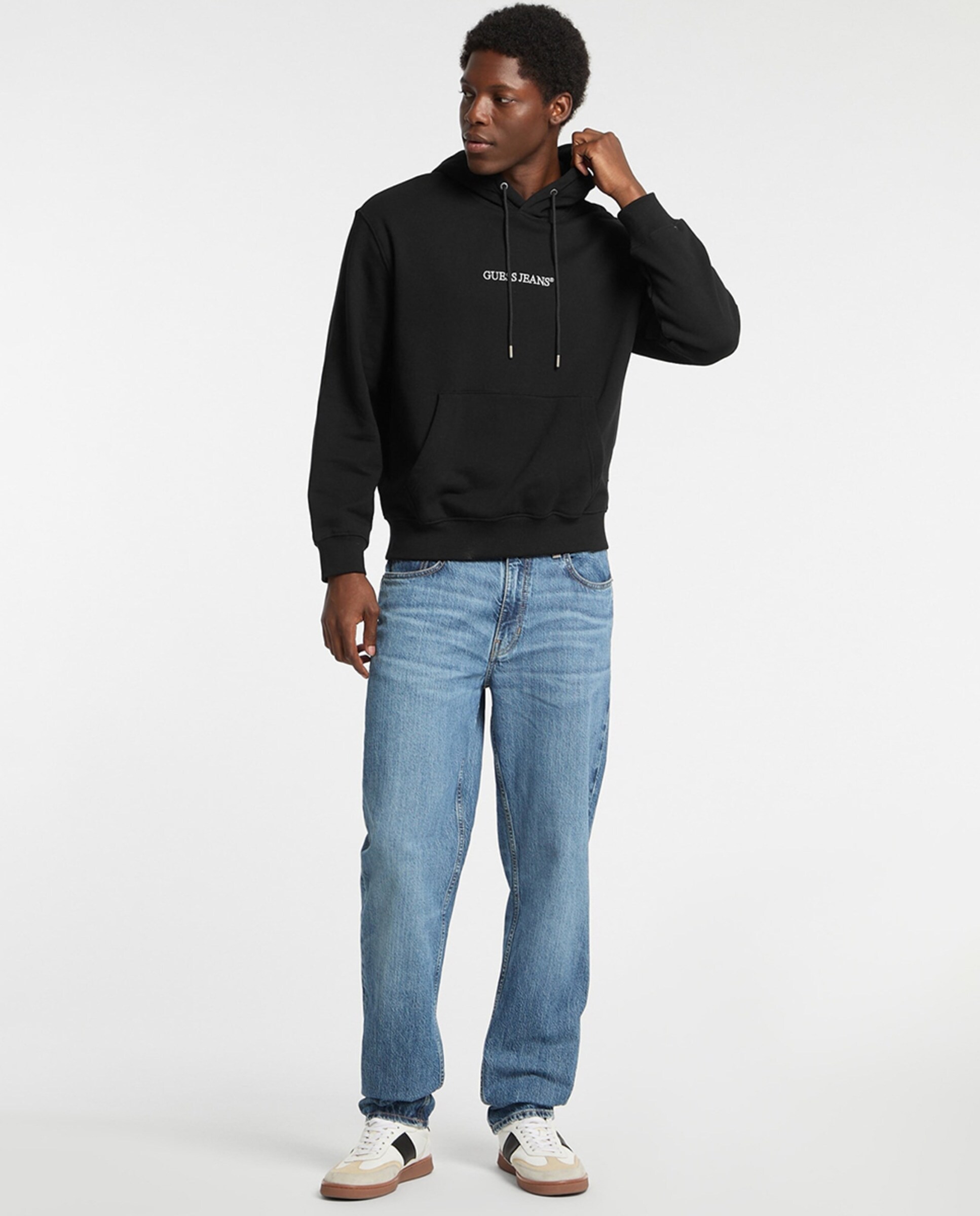 Sweatshirt de Manga Comprida Preto-5