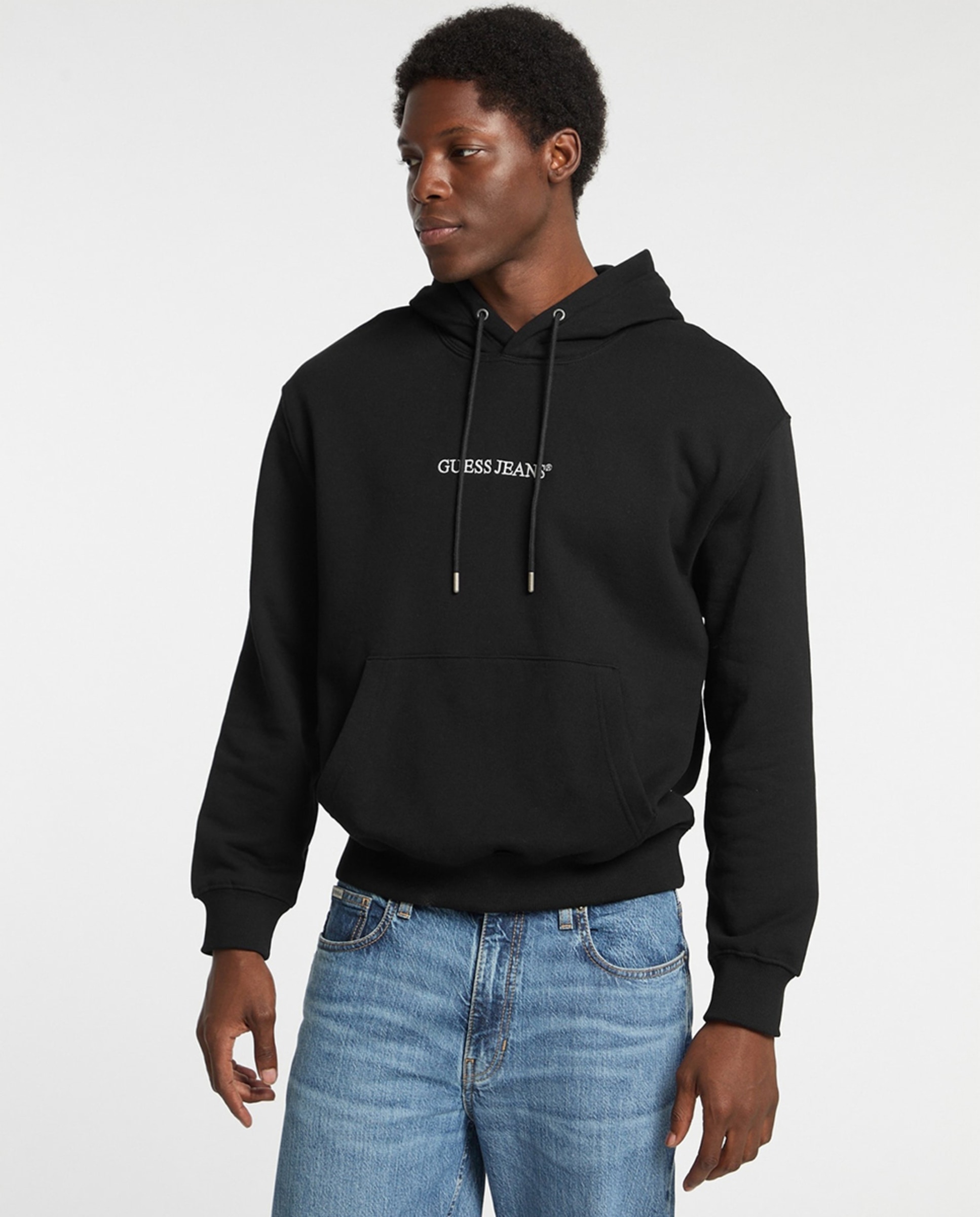 Sweatshirt de Manga Comprida Preto-1
