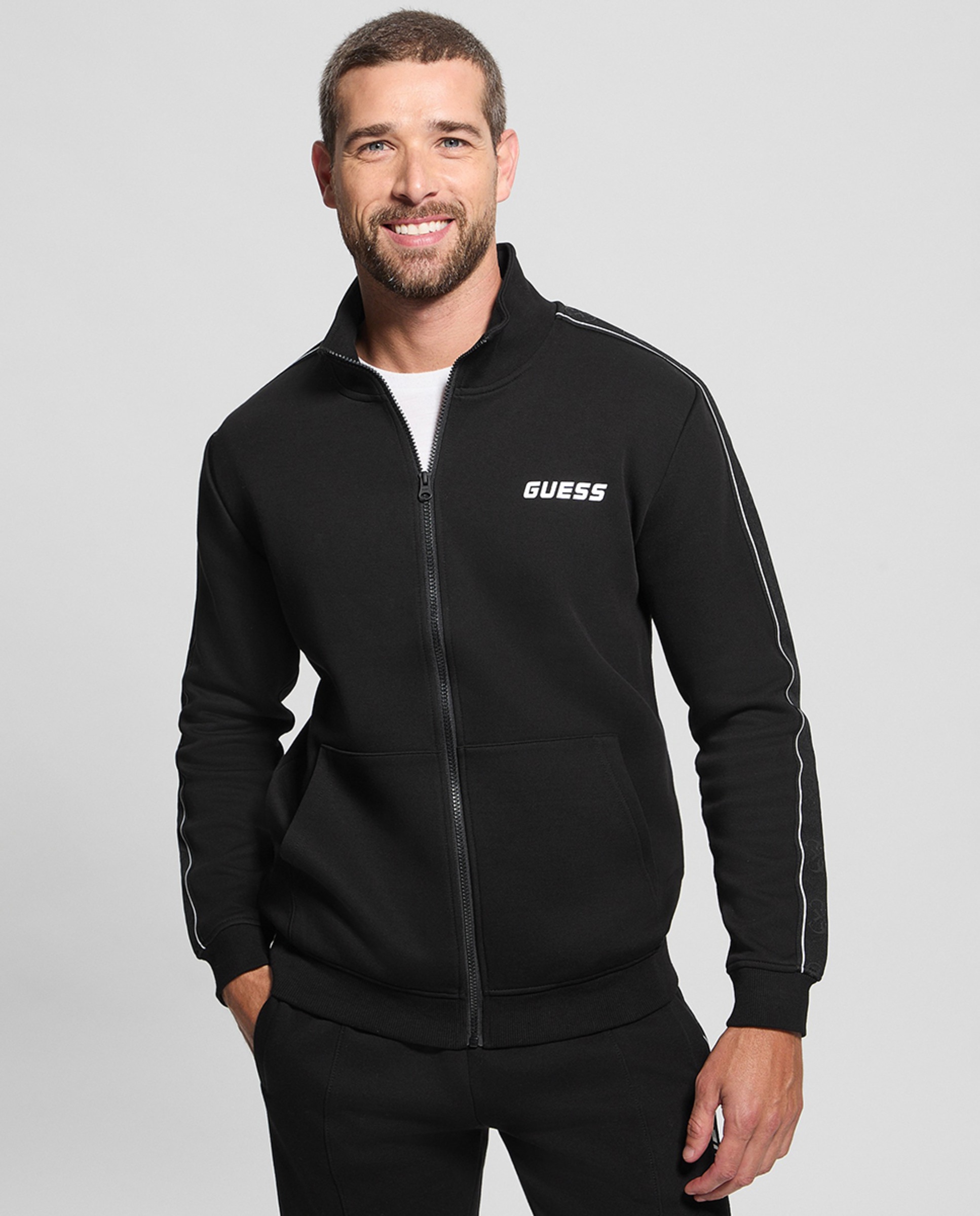 Sweatshirt sem Capuz Preto-1
