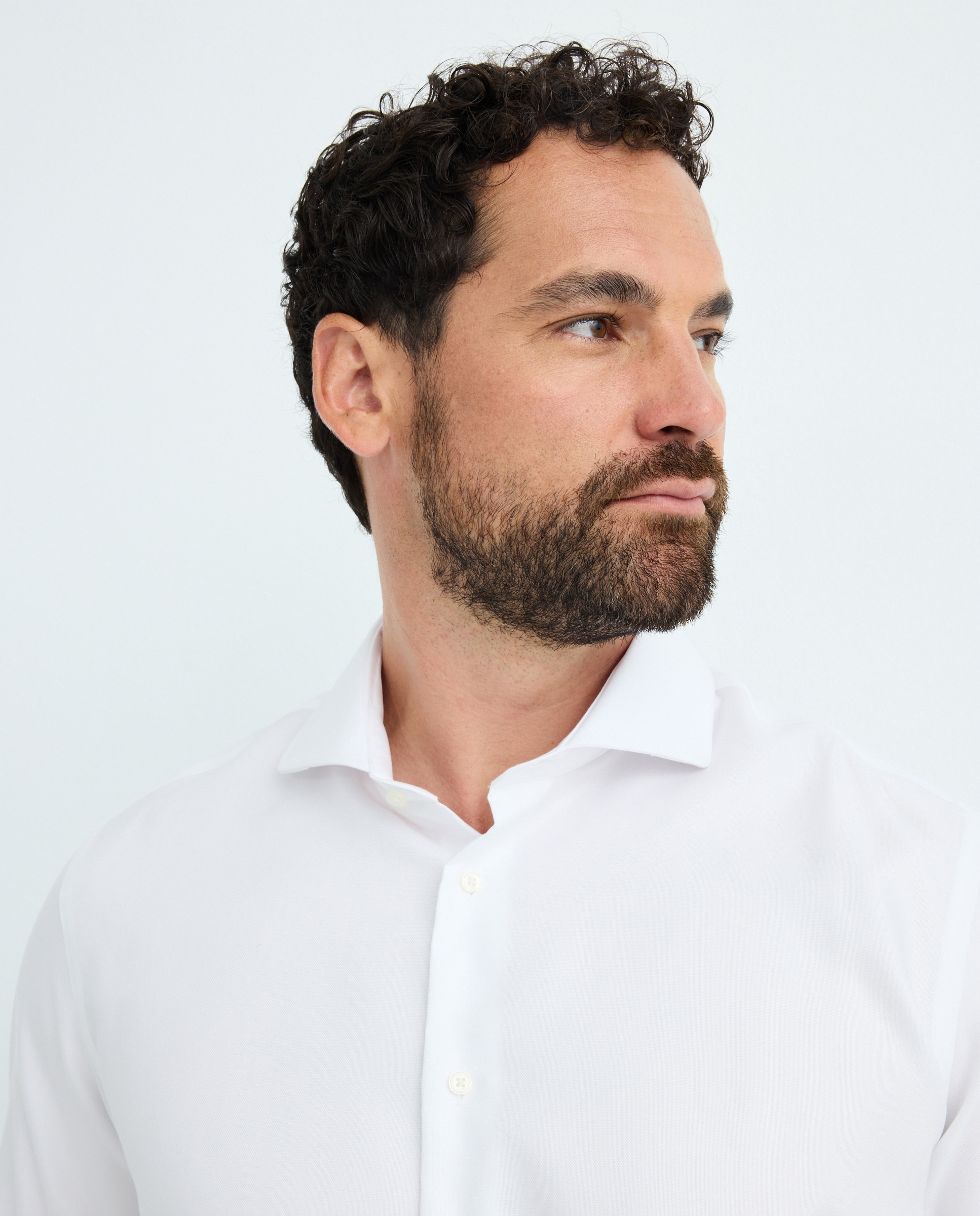 Camisa vestir non iron hombre manga larga tallas grandes - Emidio Tucci - Blanco Blanco-3