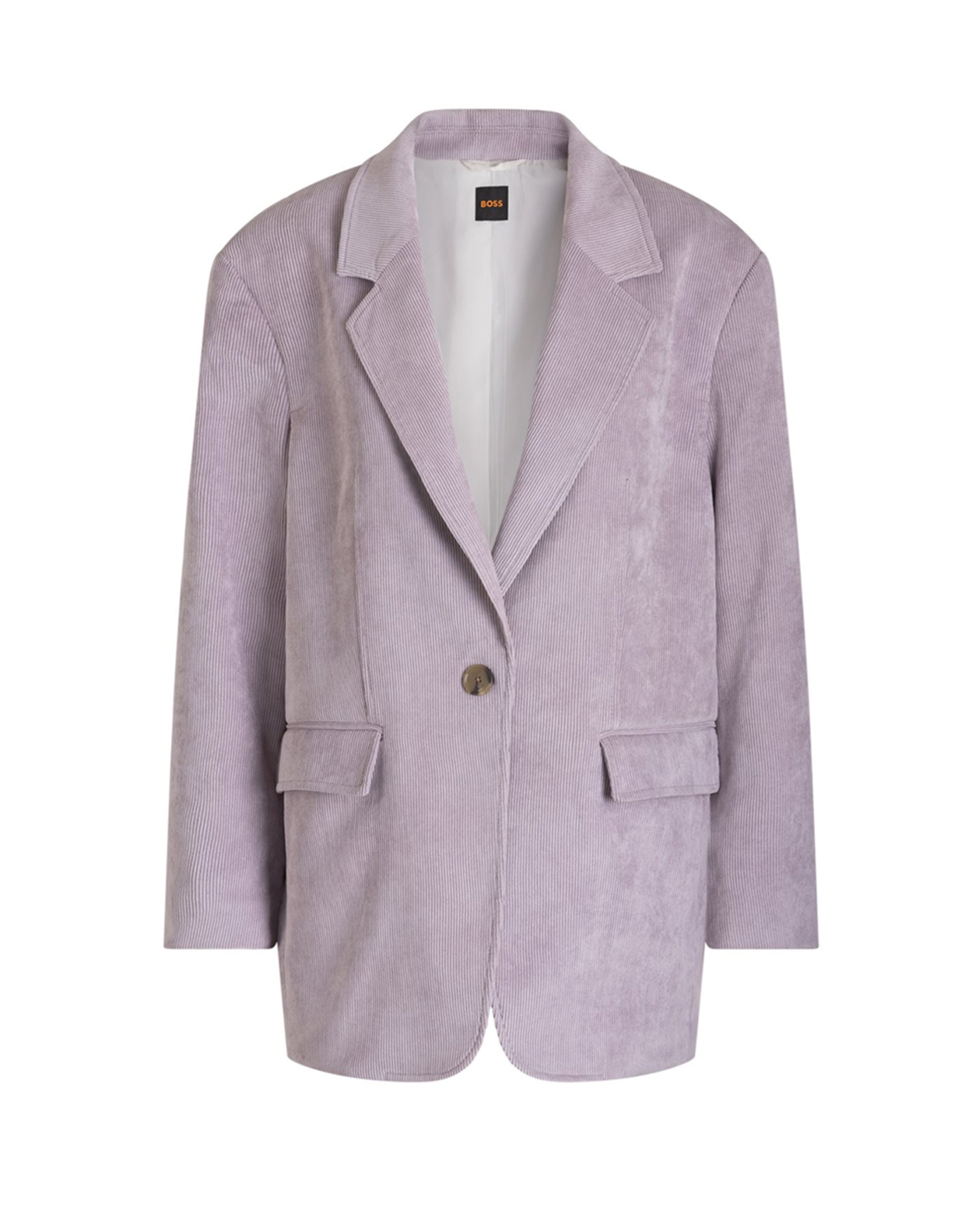 Blazer Relaxed com Manga Comprida Roxo-1