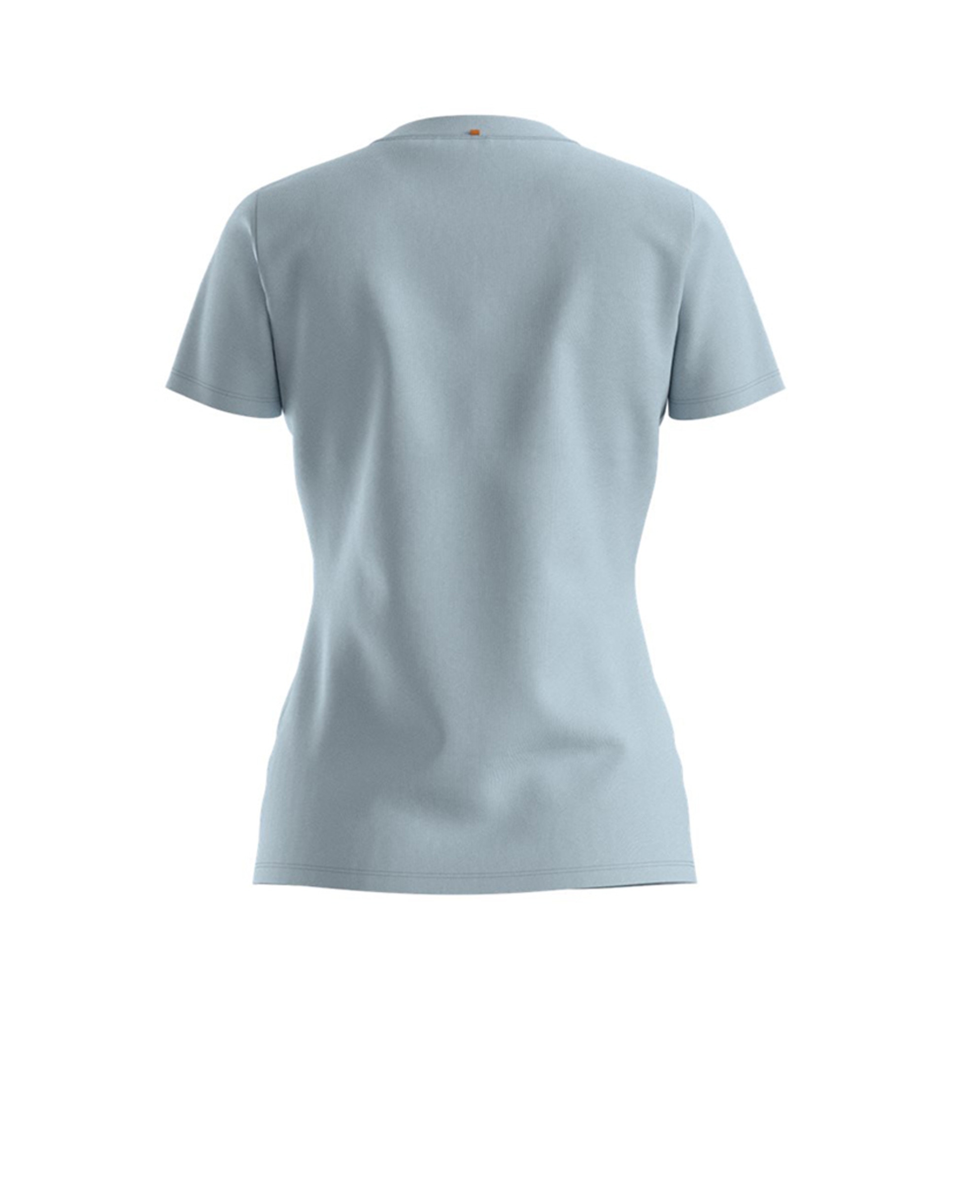 T-shirt de Algodão com Manga Curta Azul-claro-2