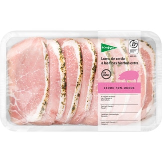 lomo de cerdo extra 50% Duroc a las finas hierbas sin gluten peso aproximado bandeja 600 g - El Corte Ingles