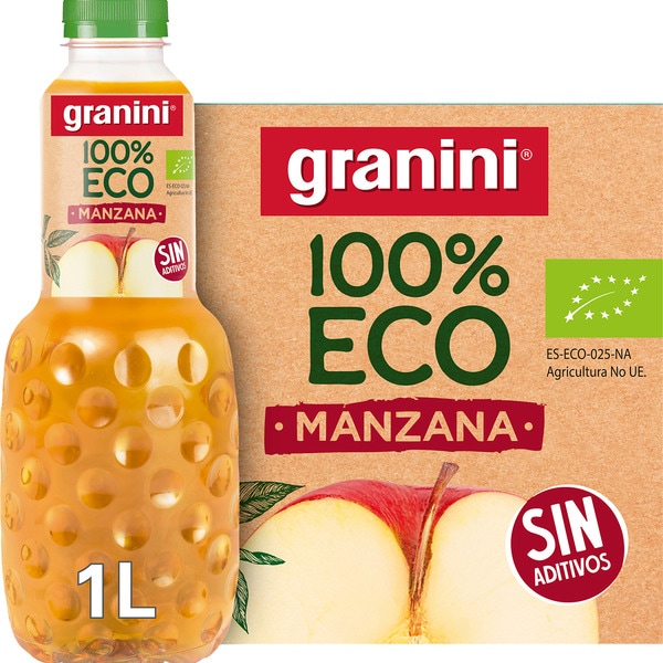 100% eco apple juice bottle 1 l