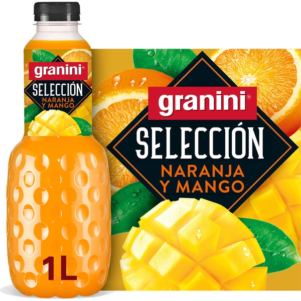 Orangen-Mango-Getränk Flasche 1 l