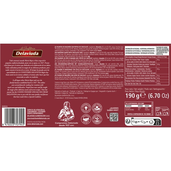 Schokoladenmarzipan Spitzenqualität Karton 190 g