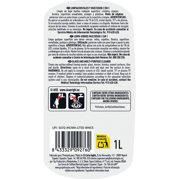 2-In-1 multipurpose window cleaner spray gun 1 l