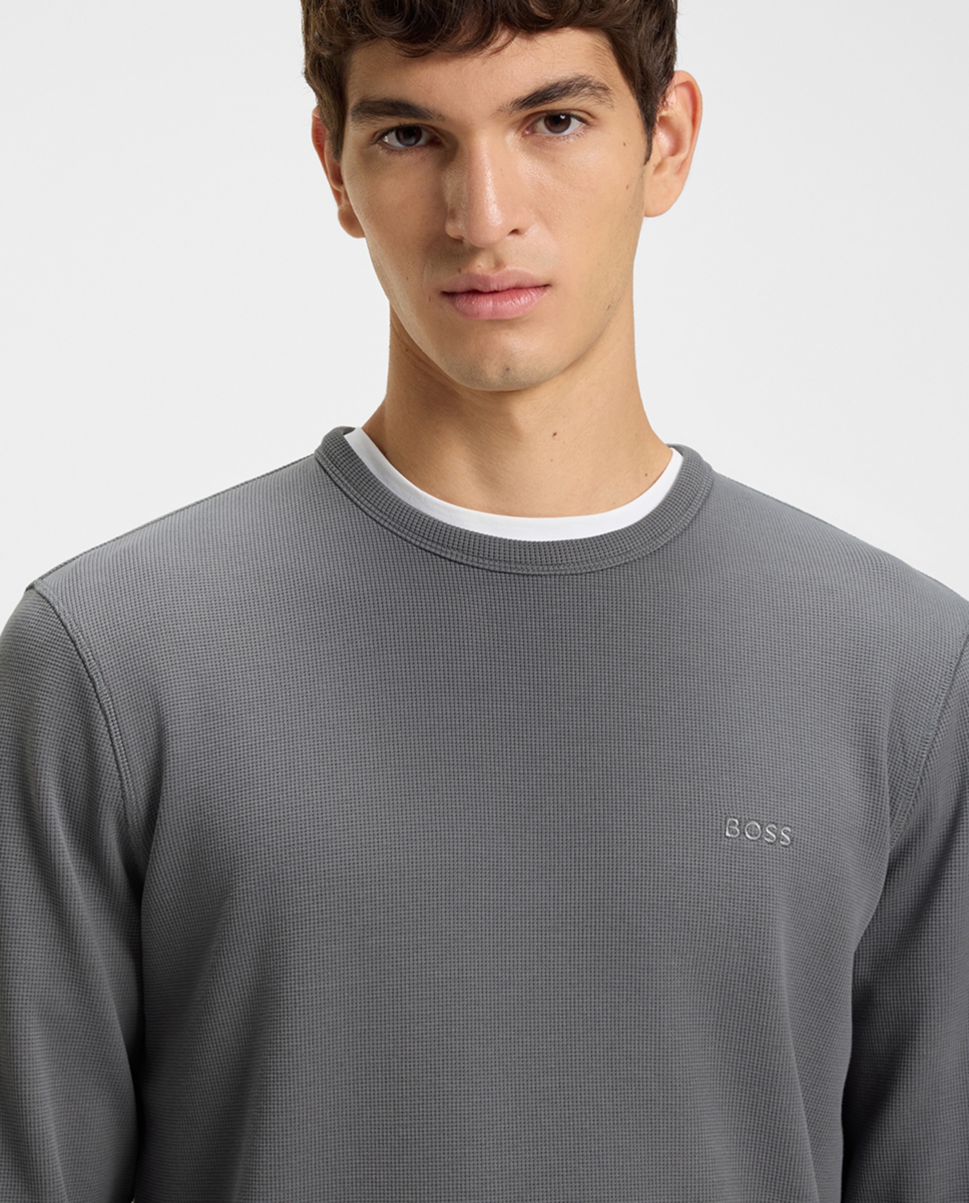 Camisola com Manga Comprida Cinzento-3