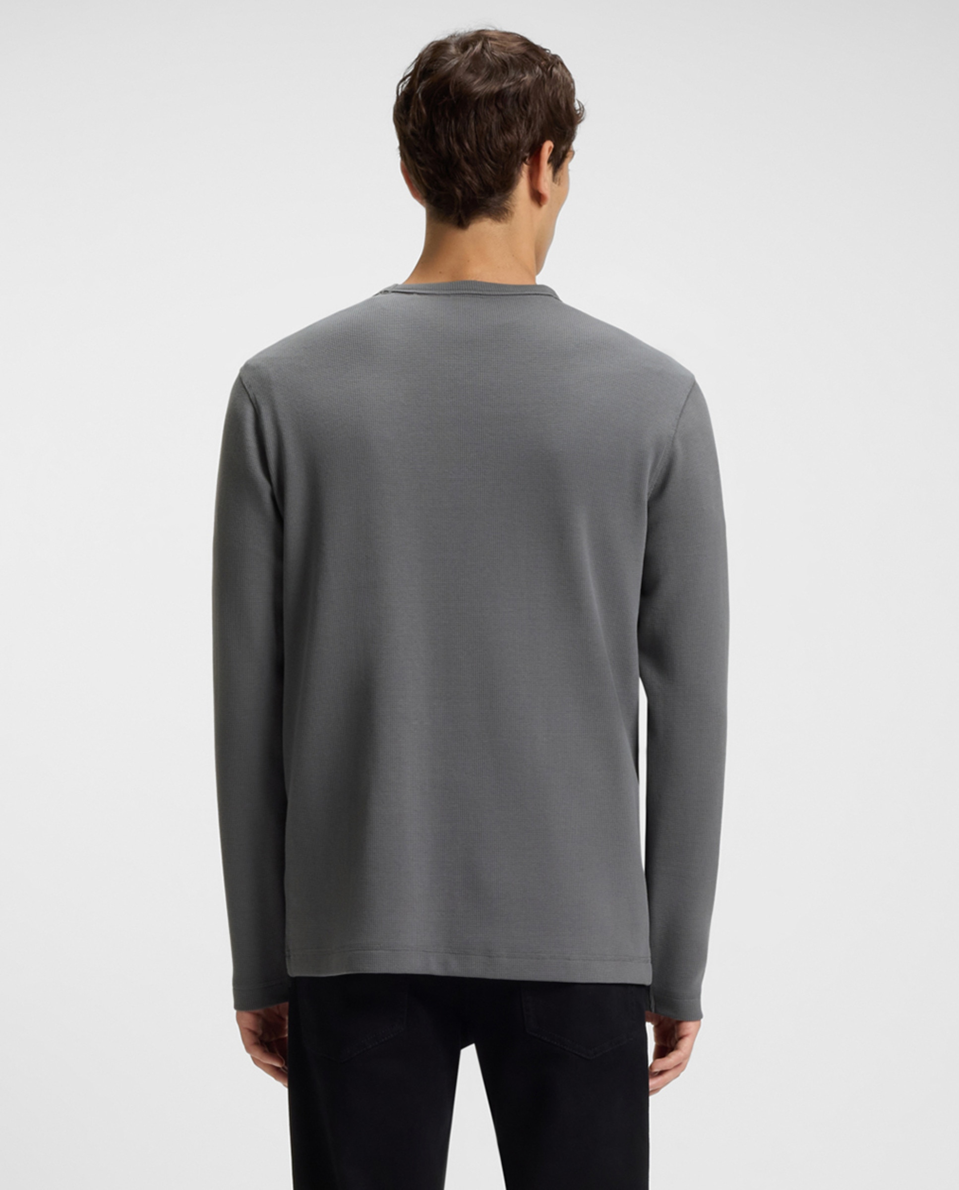 Camisola com Manga Comprida Cinzento-2