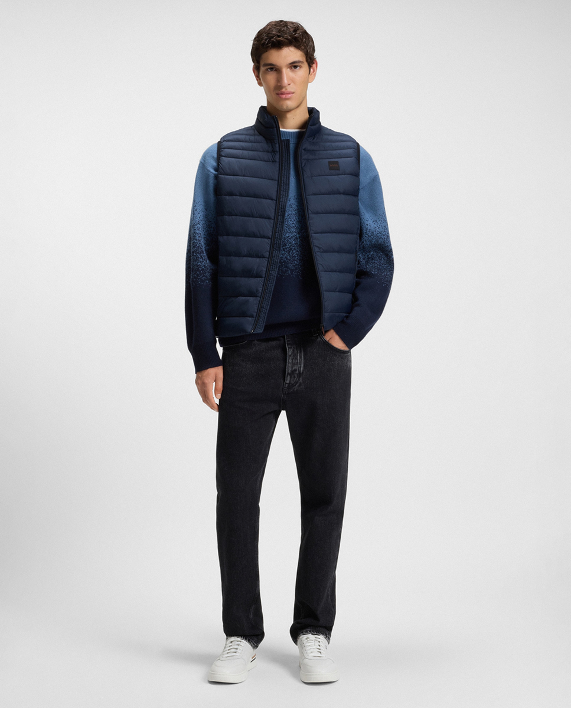 Colete de homem Azul-1