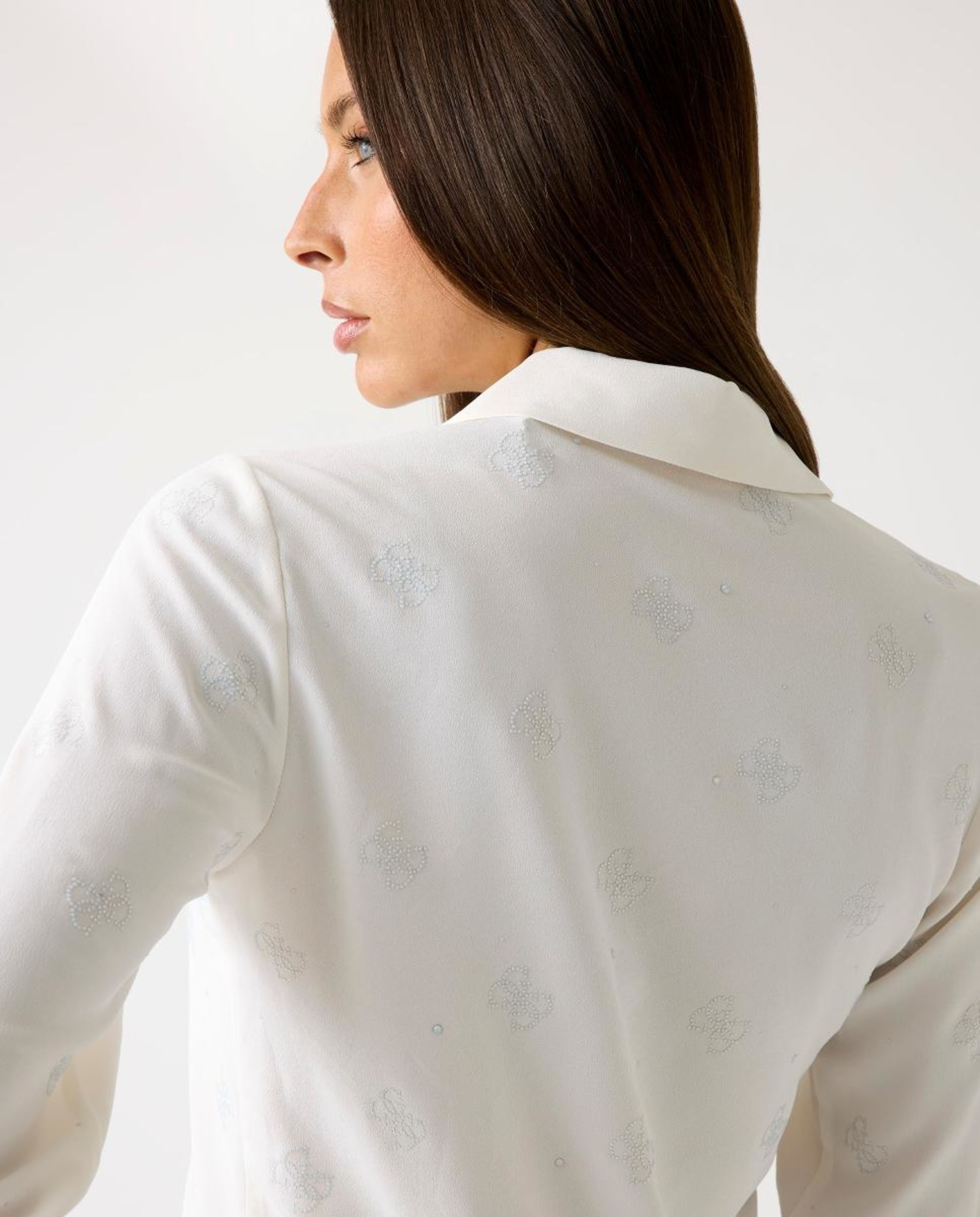 Camisa de manga comprida Branco-4