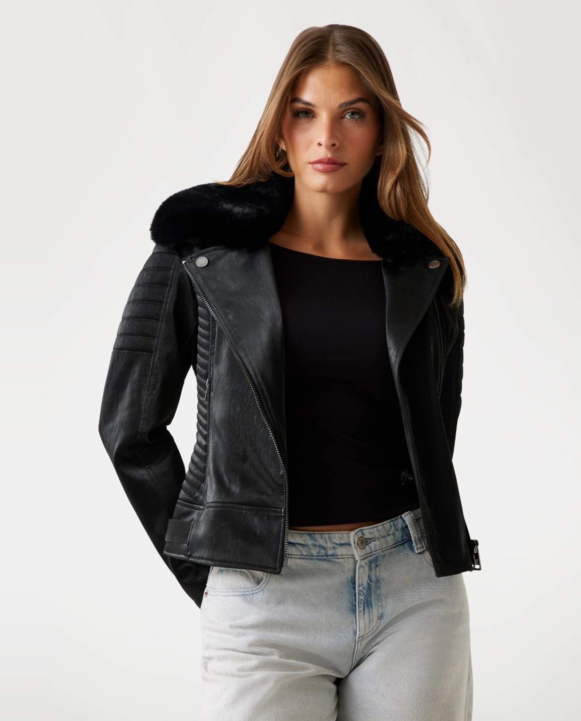 Blusão sem Capuz Preto-1