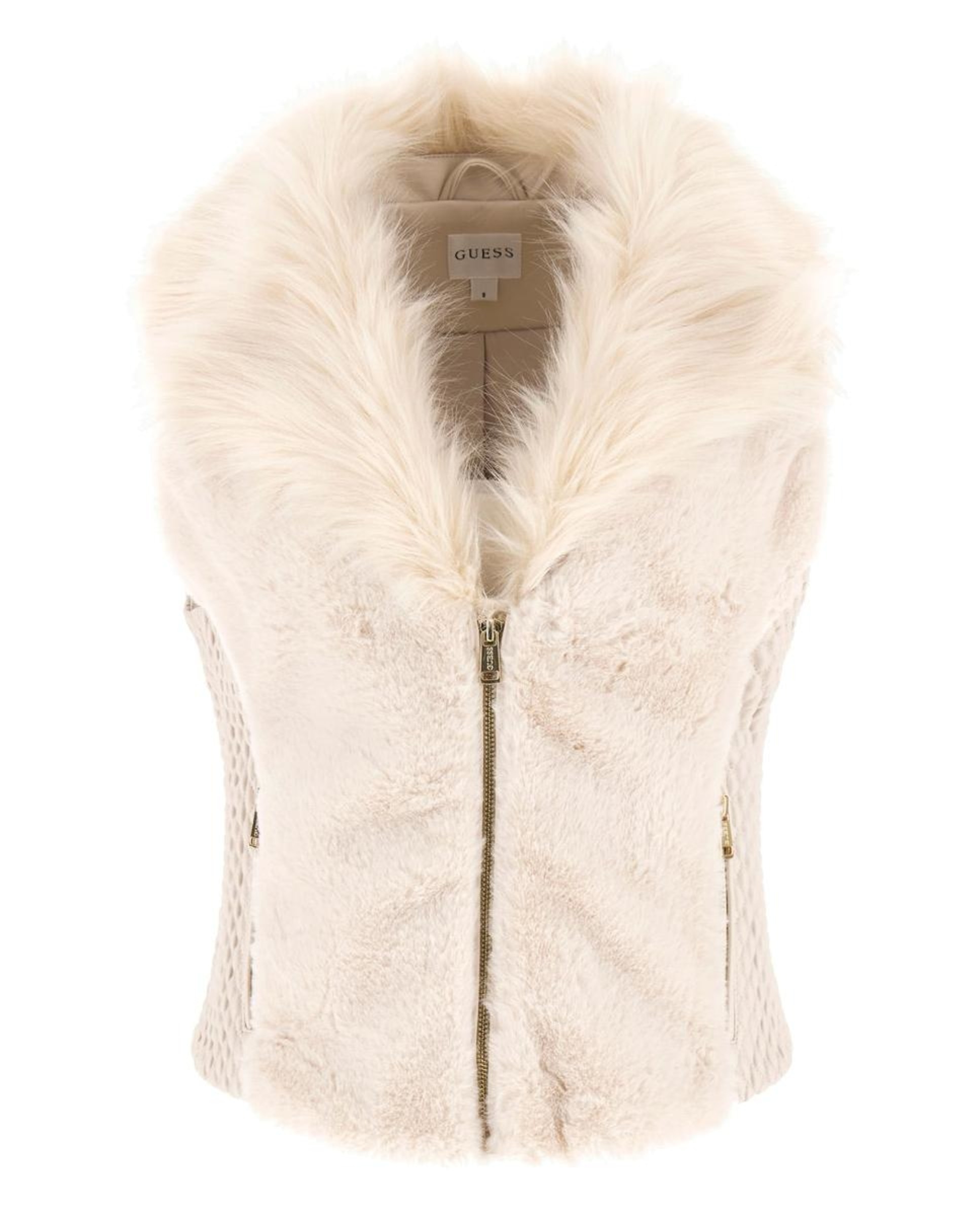 Colete em Polipele Bege-5