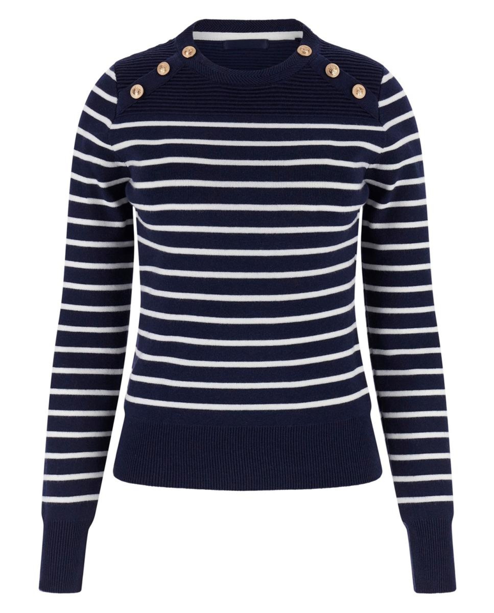 Camisola de malha com manga comprida Multicolor-4