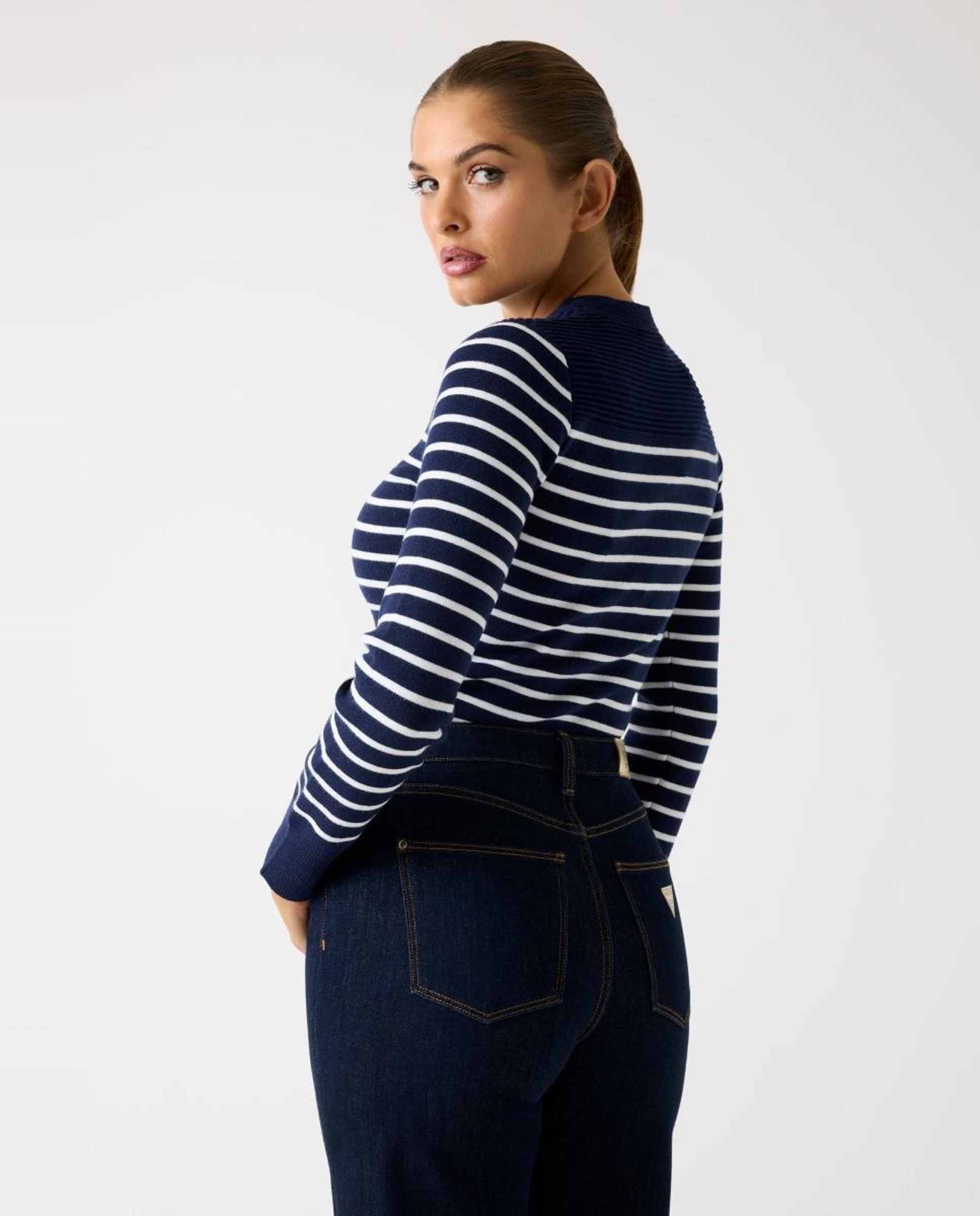 Camisola de malha com manga comprida Multicolor-3