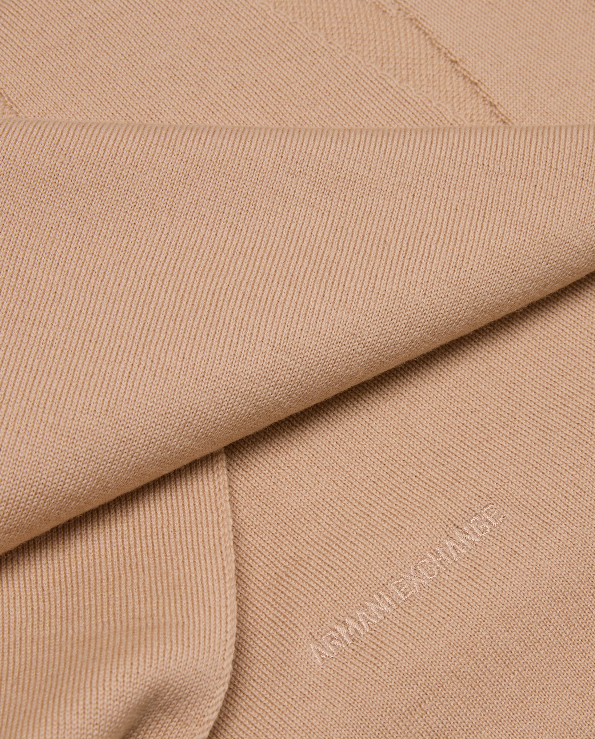 Cachecol de Malha Merino Bege-4