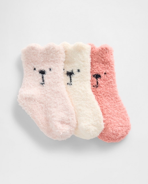 Imagem 0 de Pack para Bebé de 3 Pares de Meias Variadas com Fantasia de Ursinho