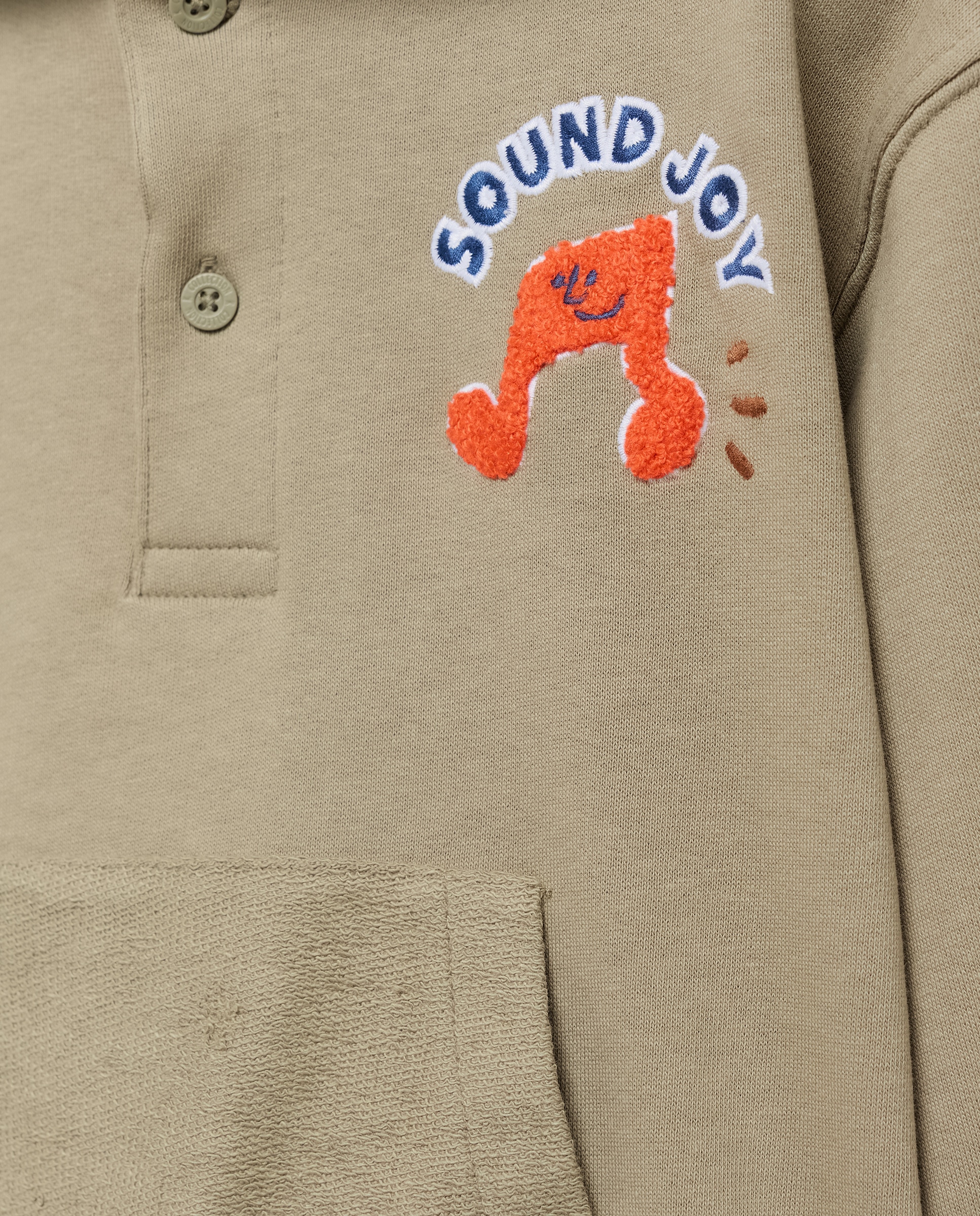 Sweatshirt Fechada com Capuz e Bolso Canguru Verde-5