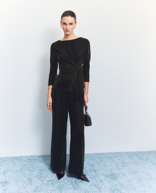 Imagen 0 de Pantalón de mujer liso ancho