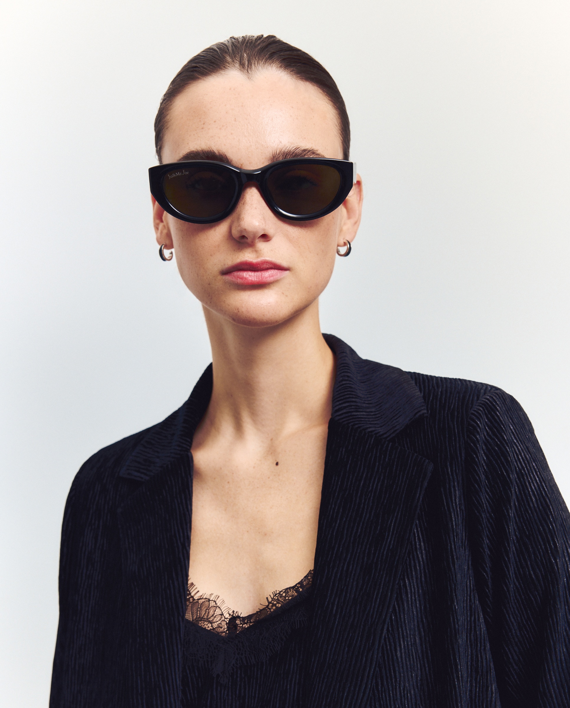 Kimono de Veludo Plissado Preto-3