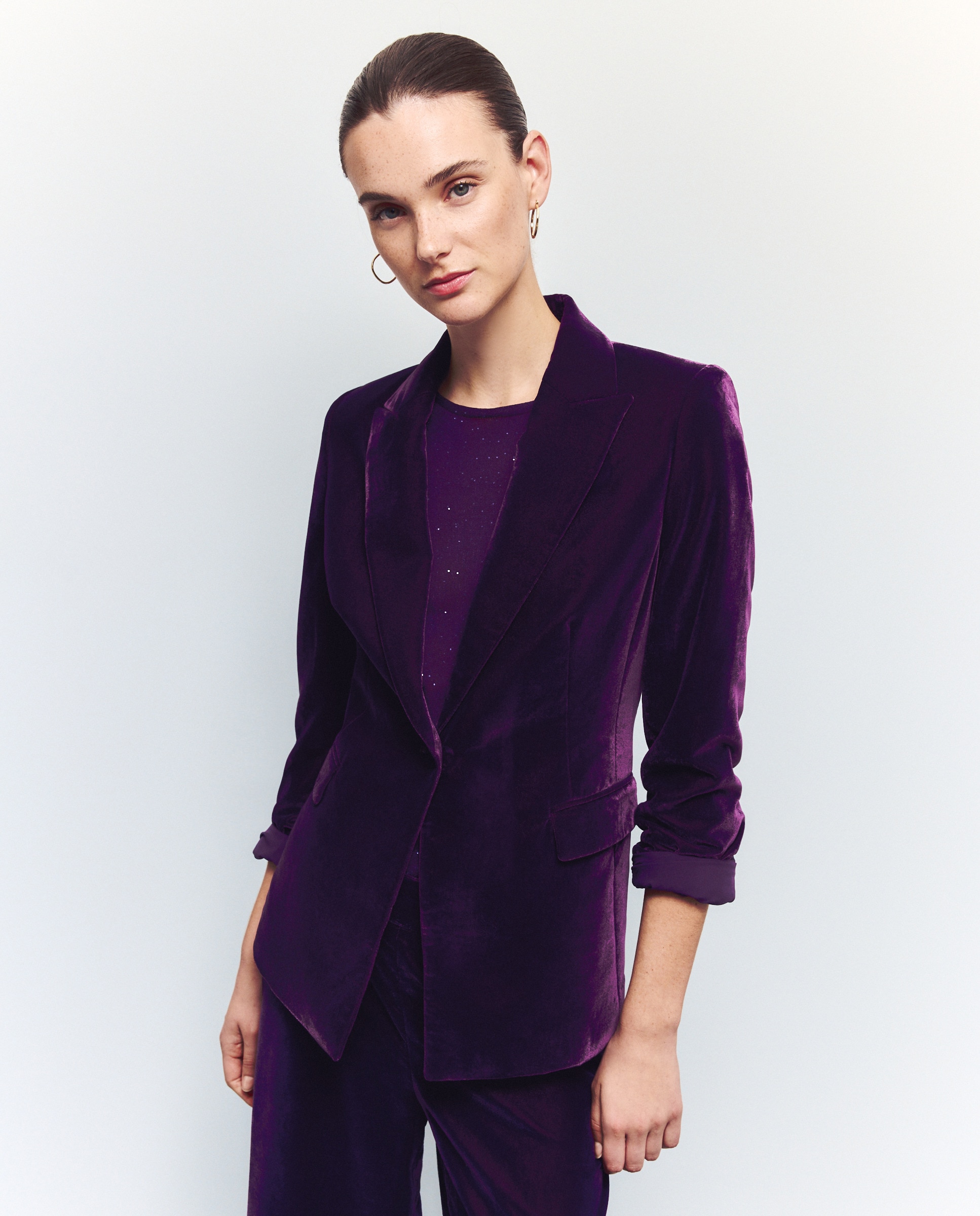 Blazer Liso Roxo-1