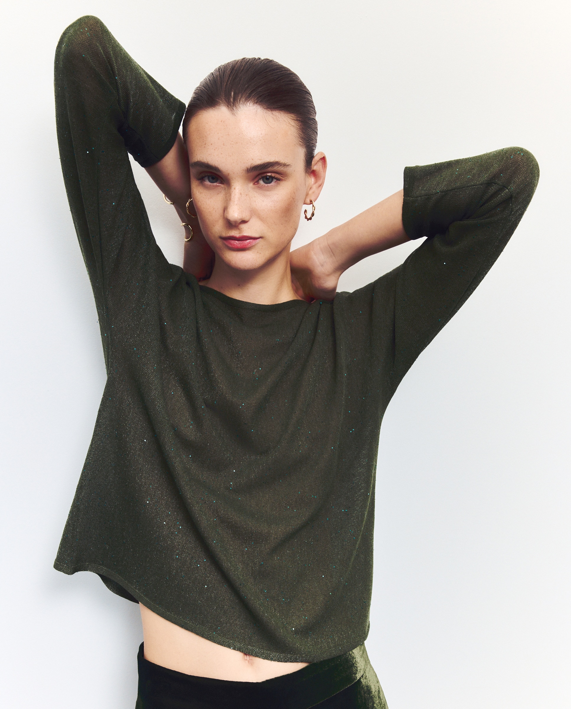 Jersey lentejuelas cuello barco · Woman El Corte Inglés · El Corte