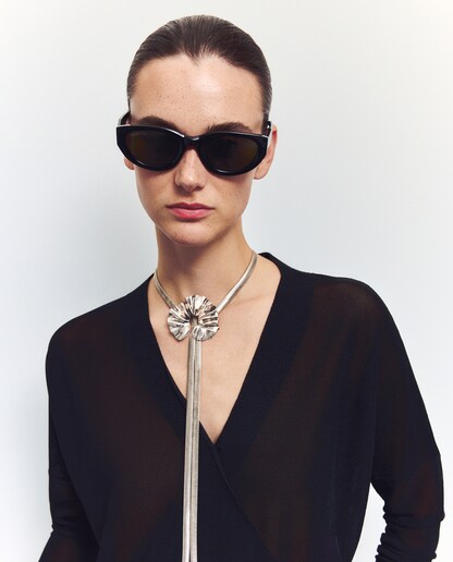 Imagen 0 de Jersey de mujer cruzado con lúrex