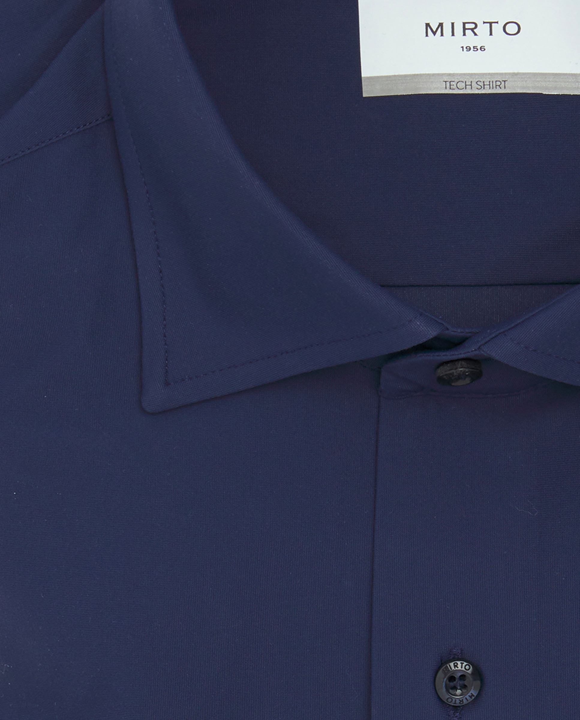 Camisa Formal Regular Fit "Performance" Azul-marinho-5