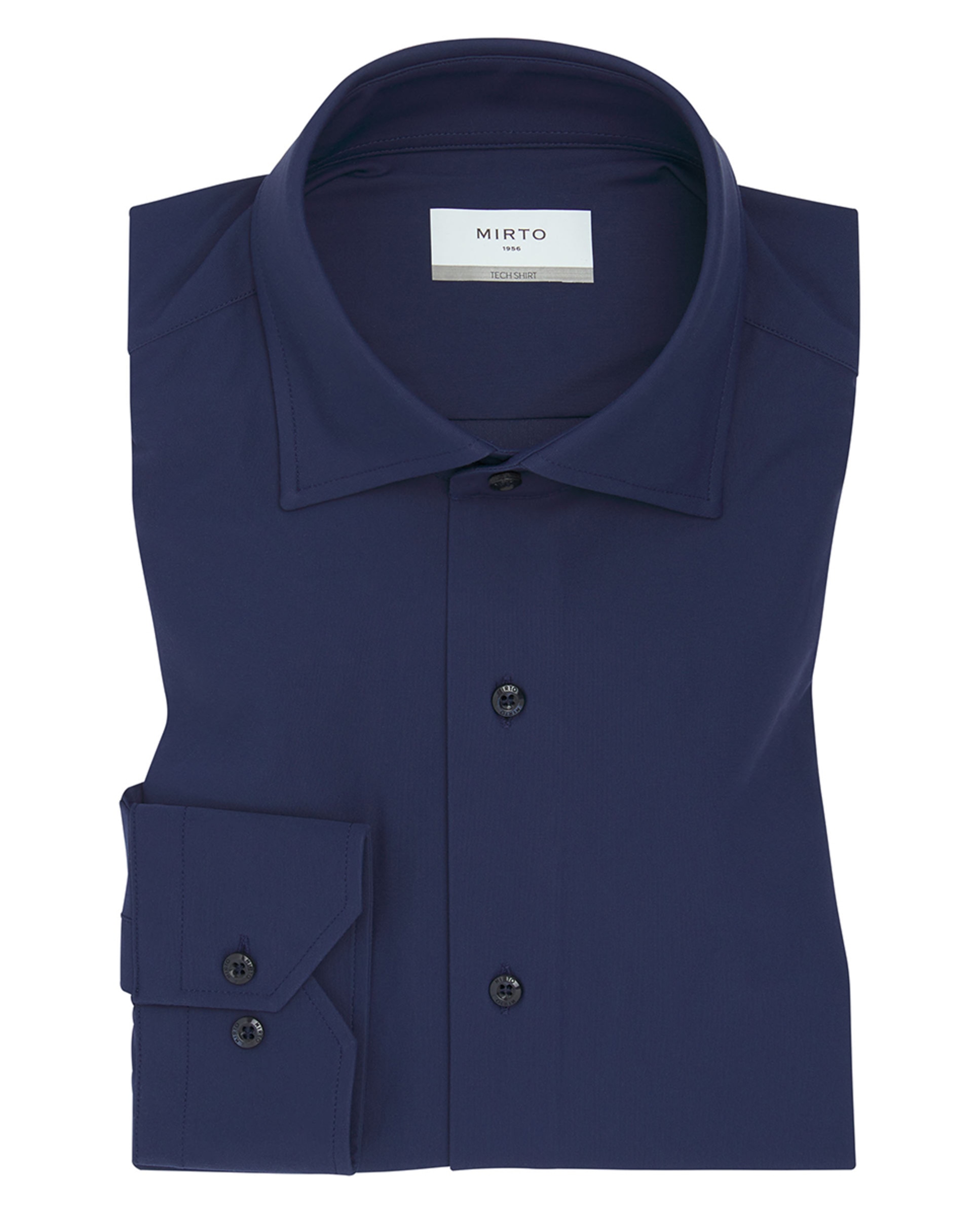 Camisa Formal Regular Fit "Performance" Azul-marinho-4