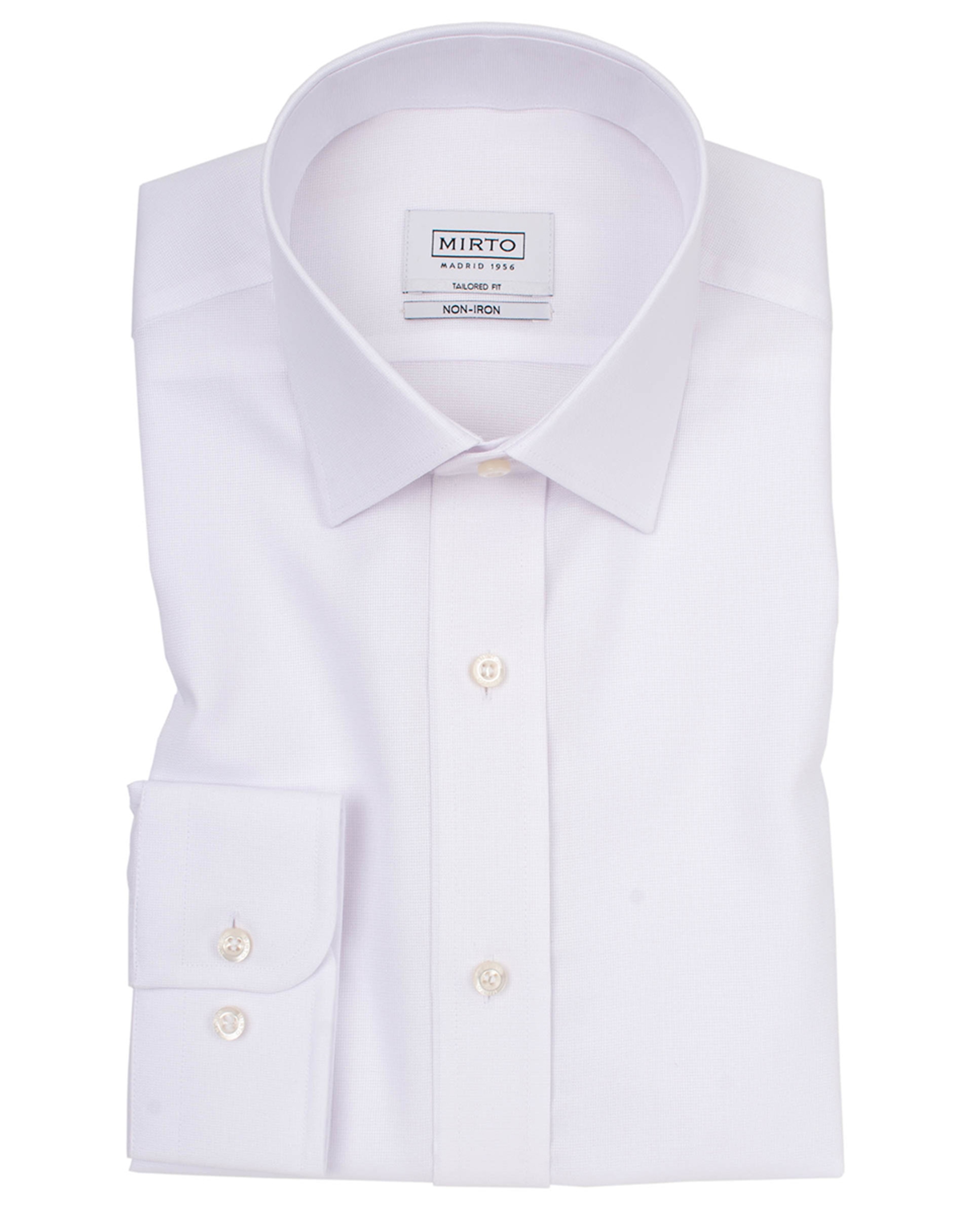 Camisa cuadros semi-entallada travelshirt - Mirto - Blanco Blanco-3