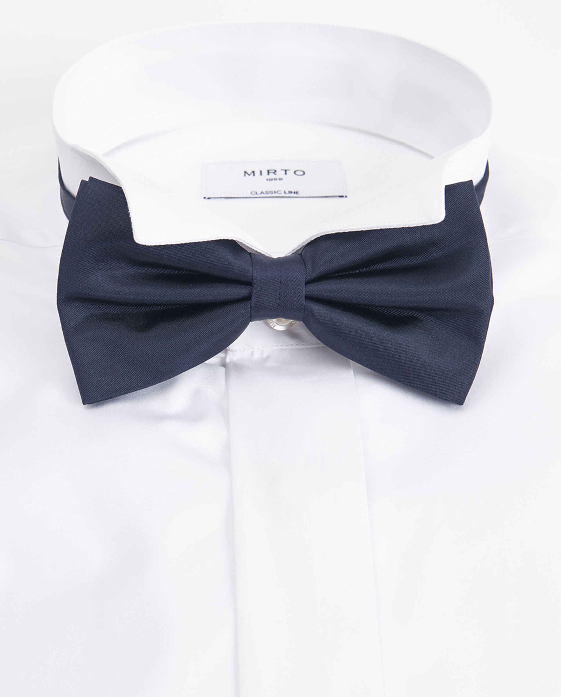 Camisa Smoking de Popelina com Punho Duplo Branco-4