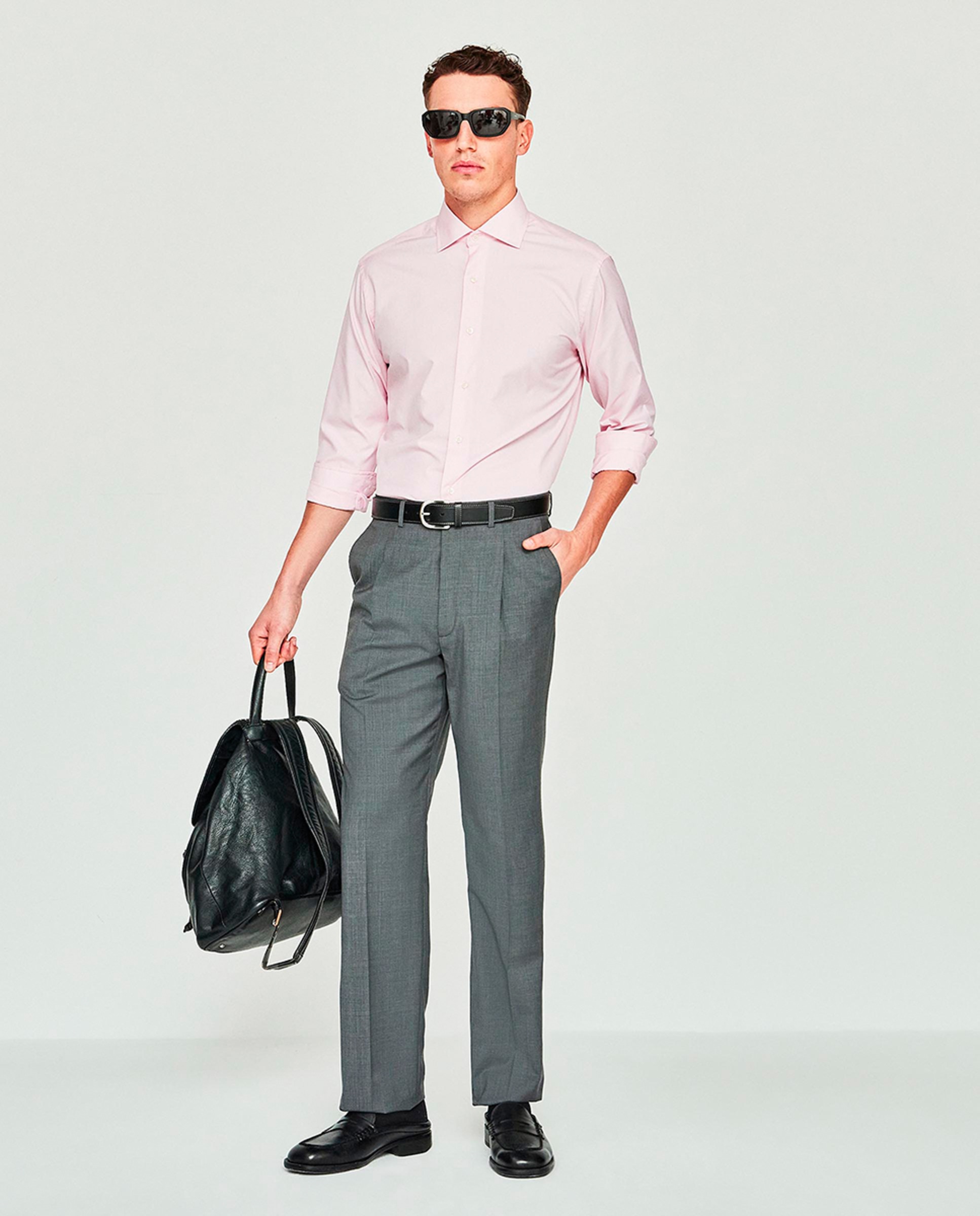 Camisa tervilor sir fil a fil facil plancha - Mirto - Rosa Rosa-5