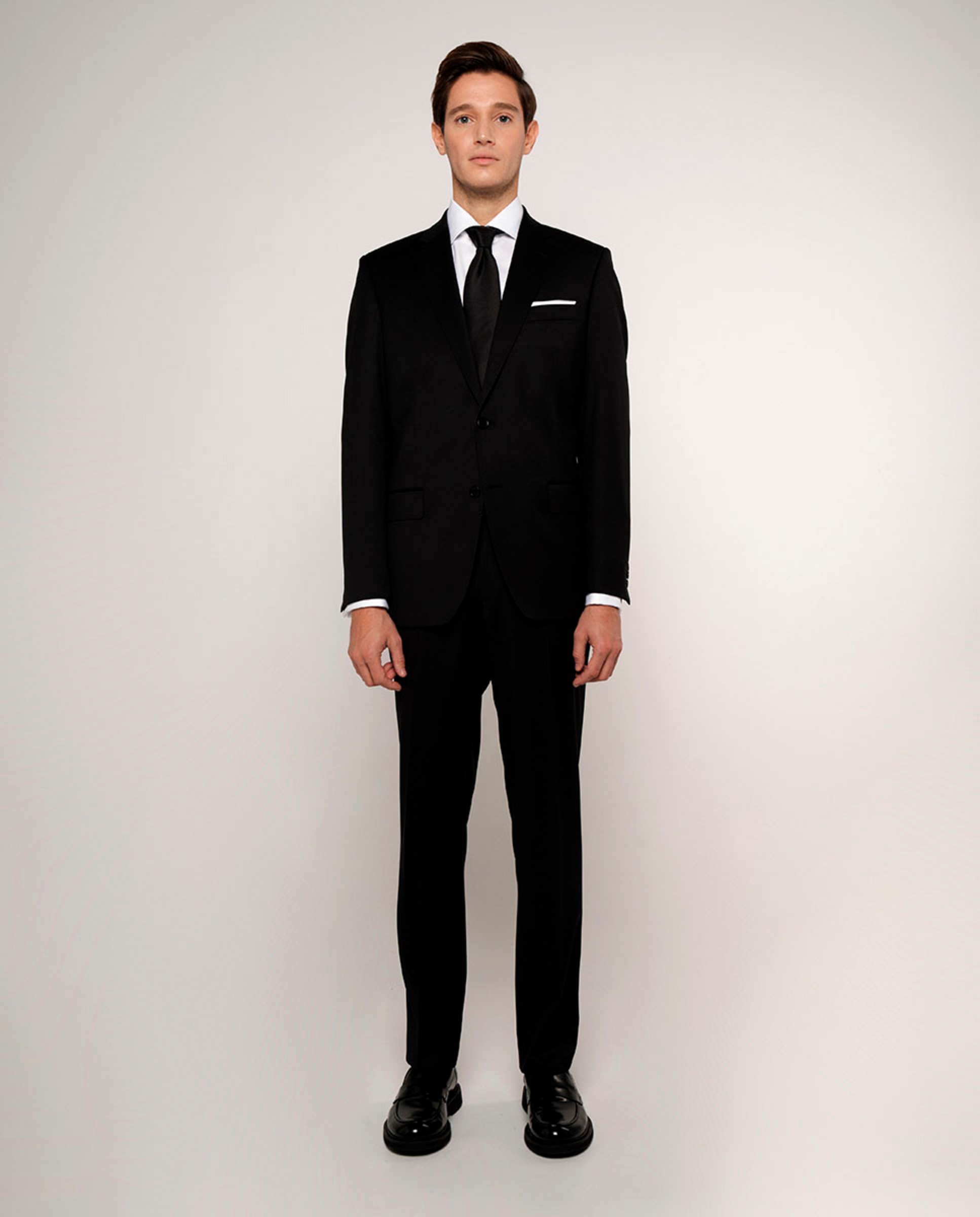 Camisa Semi-Cintada com Punho Duplo Branco-5